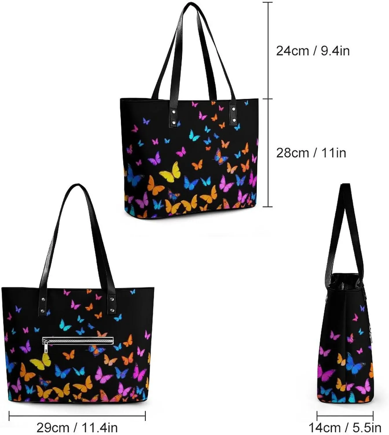 Fashionable Laptop Tote Bag For Women & Men, Large Work Commuter Bag