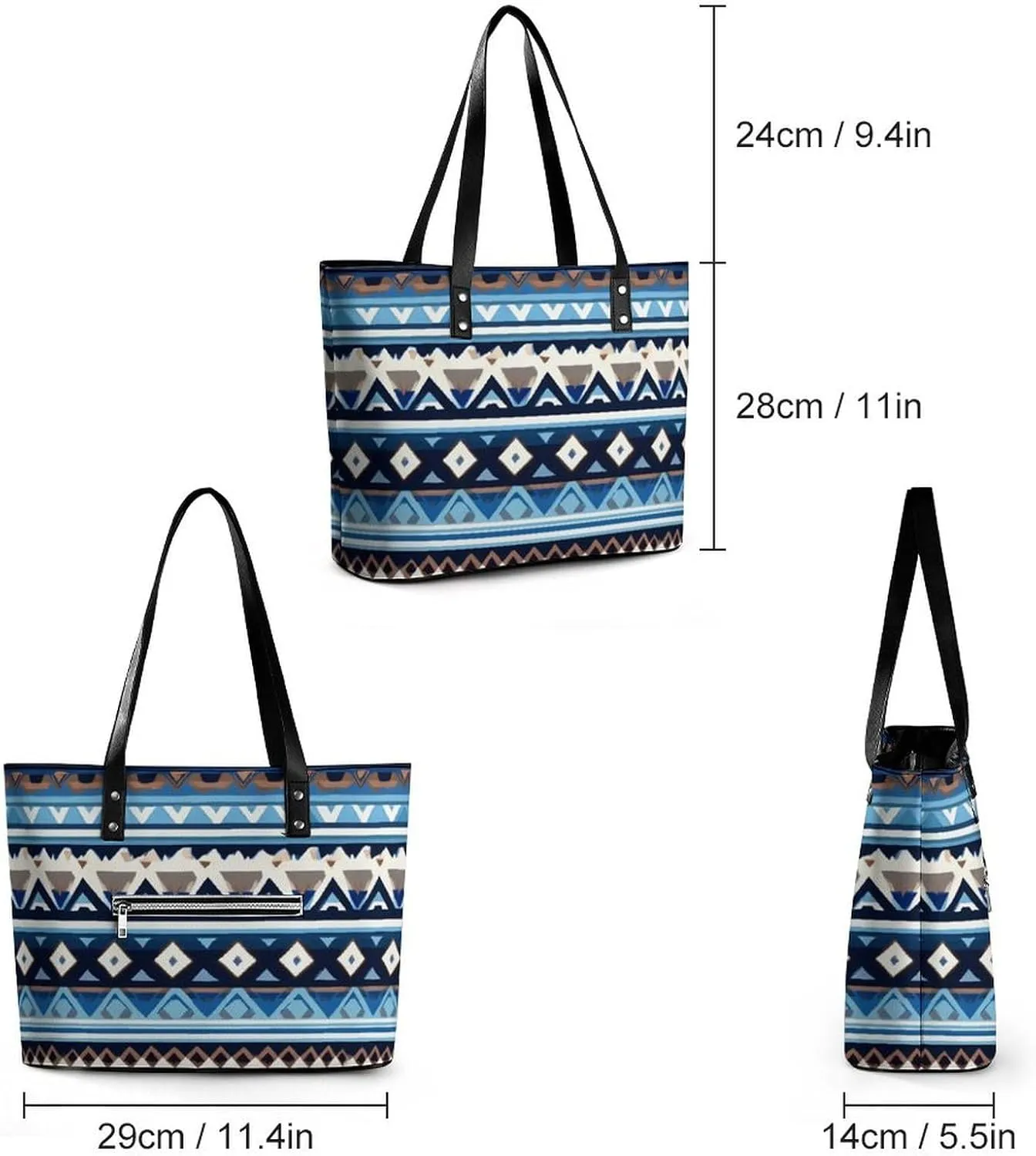 Fashionable Laptop Tote Bag For Women & Men, Large Work Commuter Bag