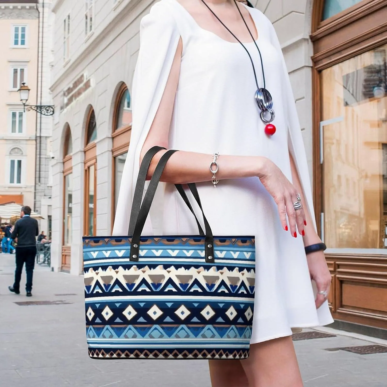 Fashionable Laptop Tote Bag For Women & Men, Large Work Commuter Bag