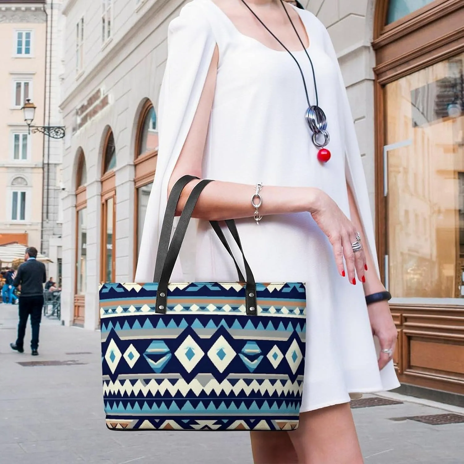 Fashionable Laptop Tote Bag For Women & Men, Large Work Commuter Bag