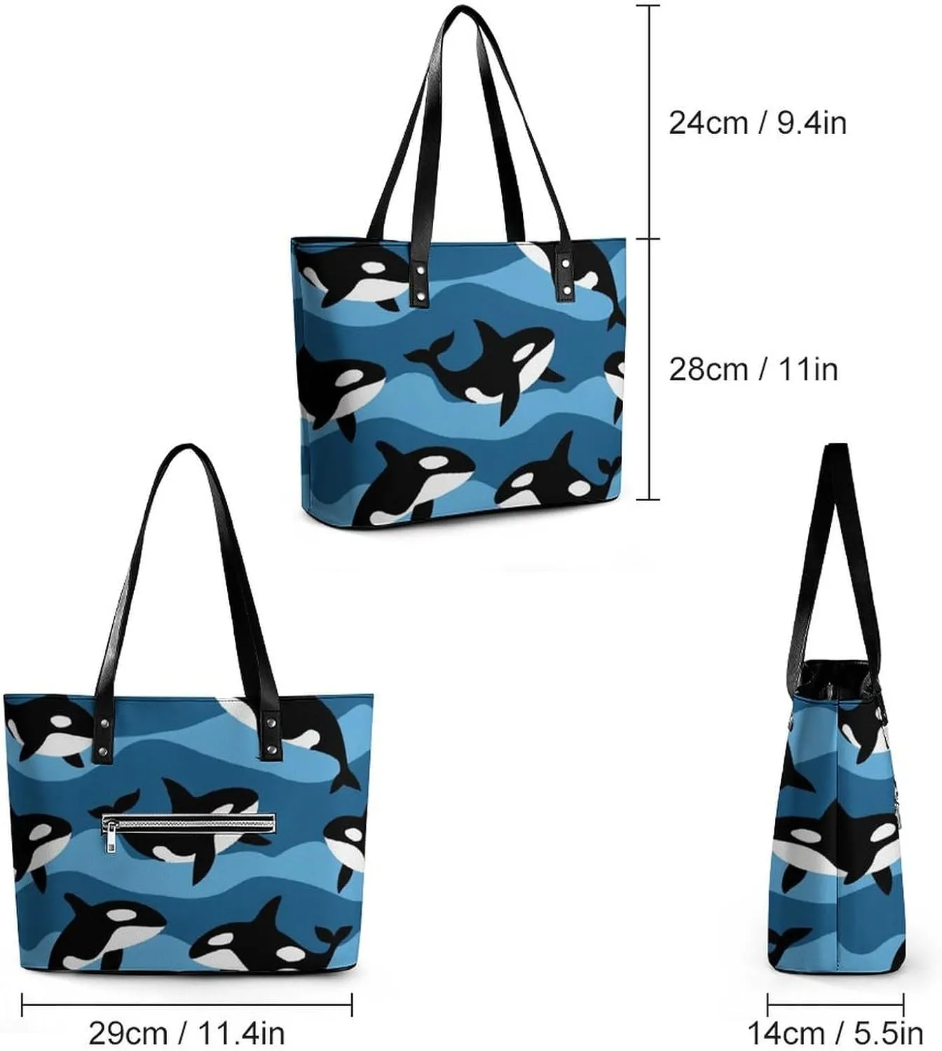 Fashionable Laptop Tote Bag For Women & Men, Large Work Commuter Bag