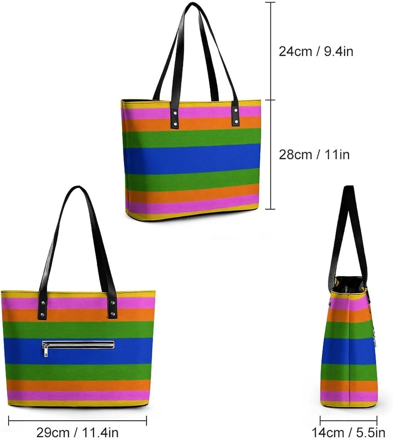 Fashionable Laptop Tote Bag For Women & Men, Large Work Commuter Bag