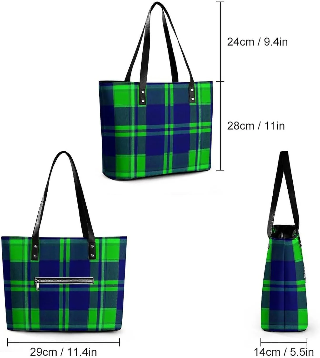 Fashionable Laptop Tote Bag For Women & Men, Large Work Commuter Bag