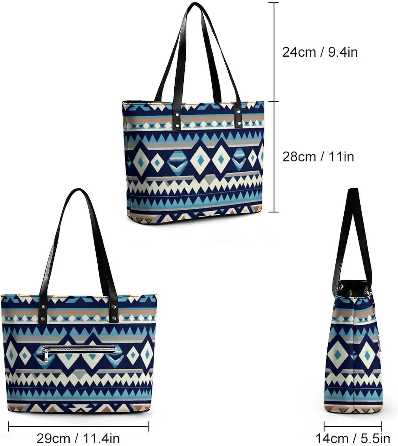 Fashionable Laptop Tote Bag For Women & Men, Large Work Commuter Bag