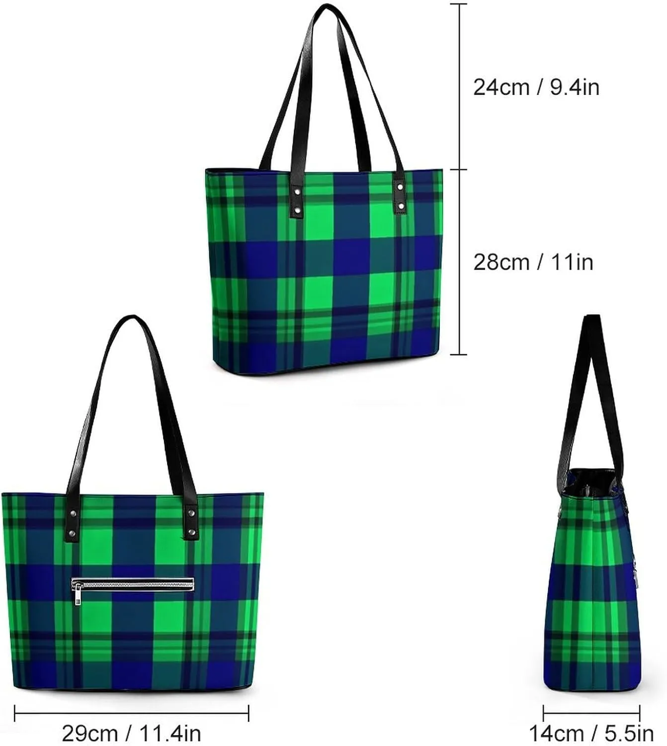 Fashionable Laptop Tote Bag For Women & Men, Large Work Commuter Bag