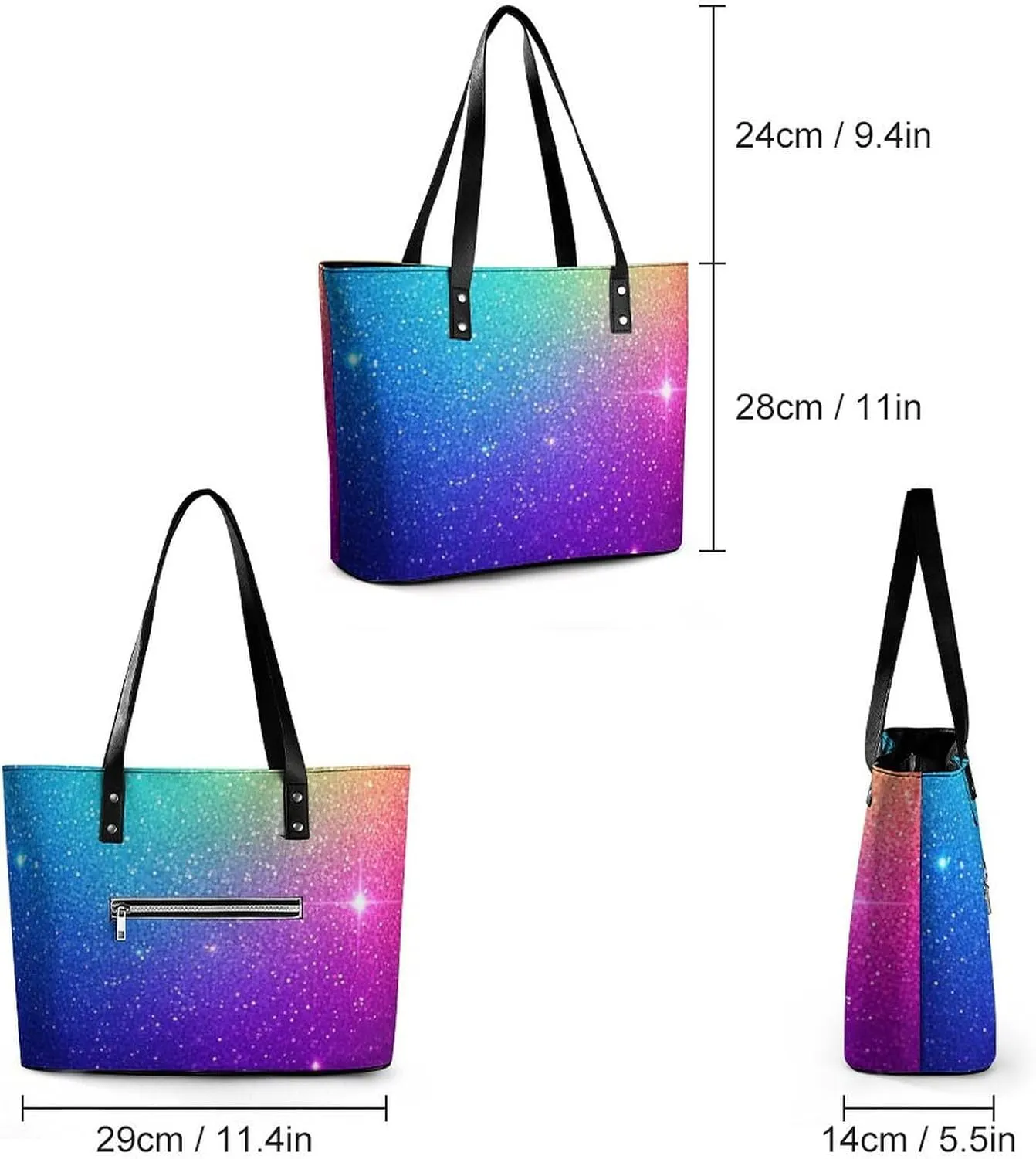 Fashionable Laptop Tote Bag For Women & Men, Large Work Commuter Bag