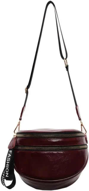 Fashionable Large Capacity Shoulder Bag for Everyday Use PU Leather Crossbody Purse Casual Satchel Purse