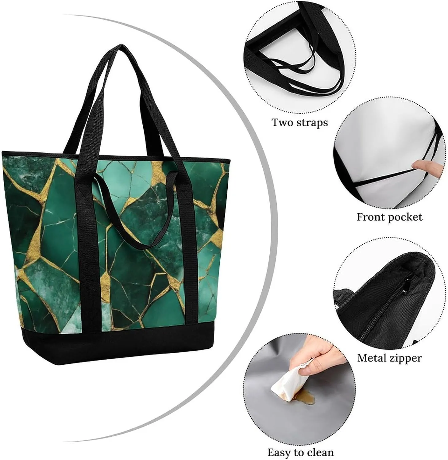 Fashionable Large Thermal Tote Bag Insulated Work/Commute Bag For Women & Men