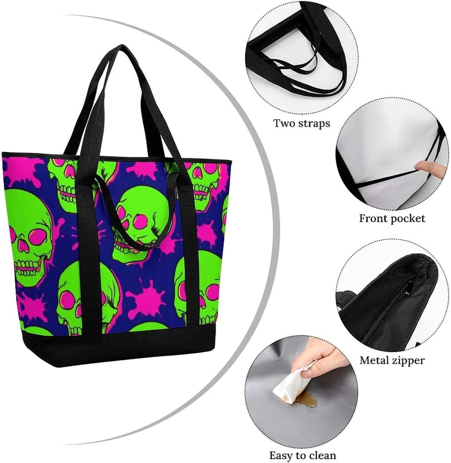 Fashionable Large Thermal Tote Bag Insulated Work/Commute Bag For Women & Men