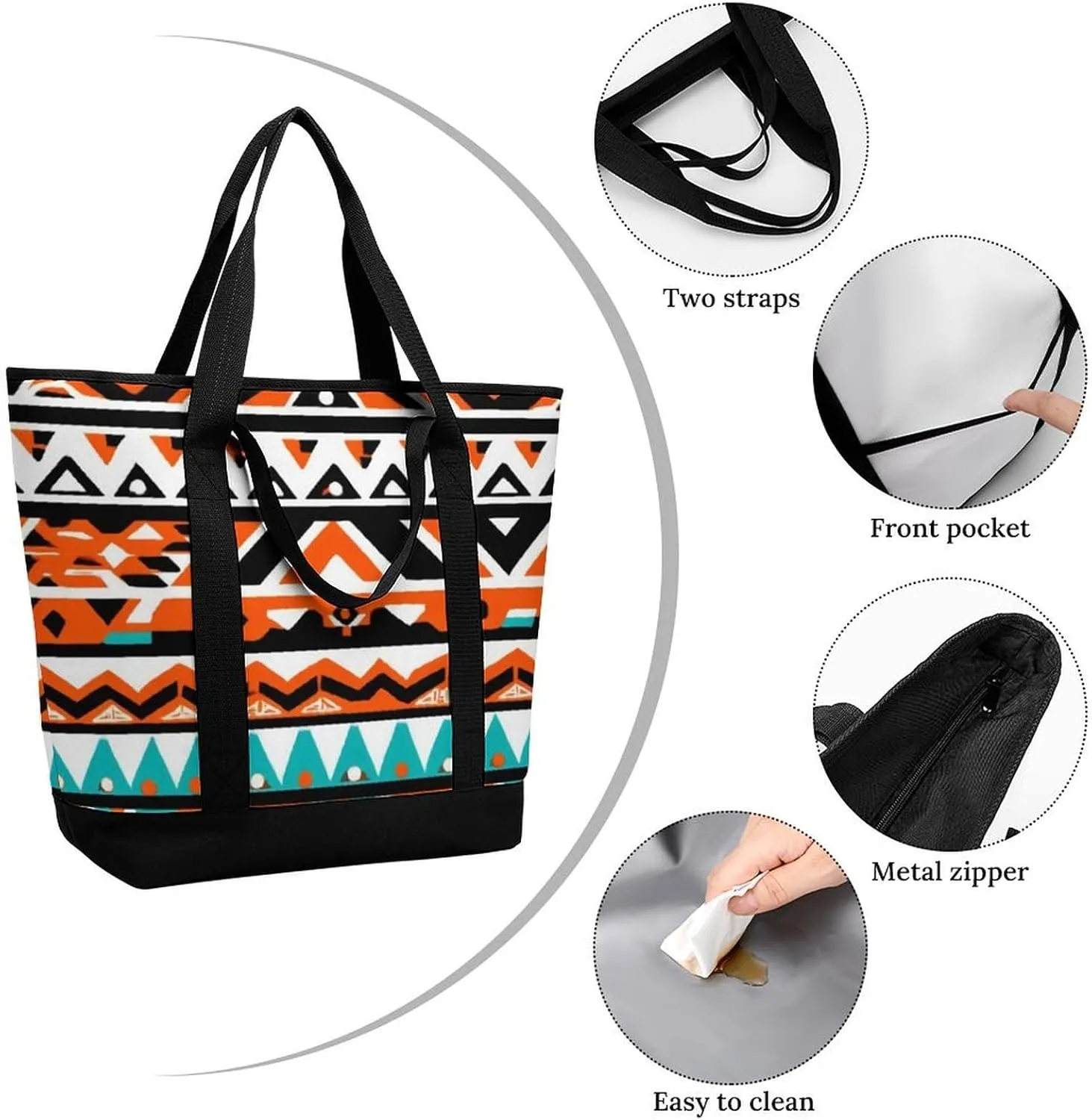 Fashionable Large Thermal Tote Bag Insulated Work/Commute Bag For Women & Men