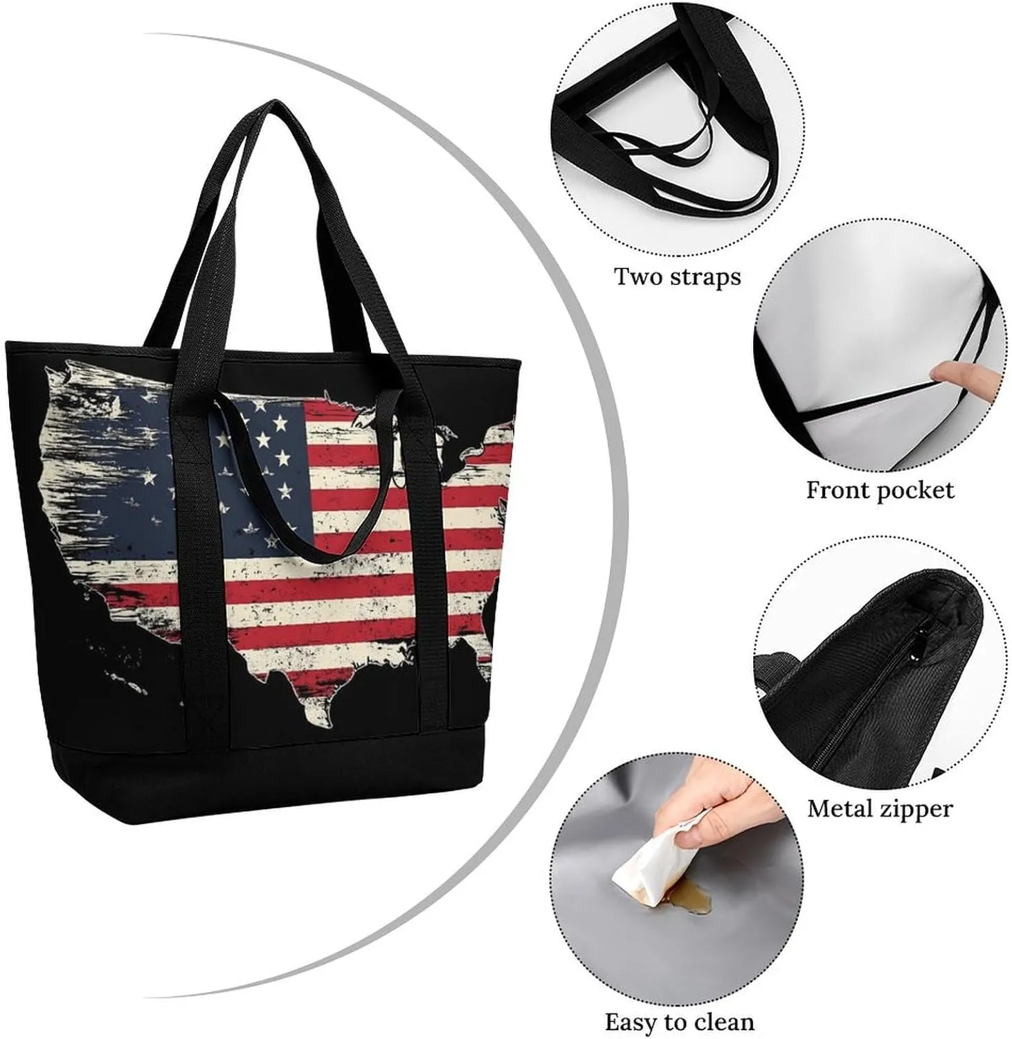 Fashionable Large Thermal Tote Bag Insulated Work/Commute Bag For Women & Men