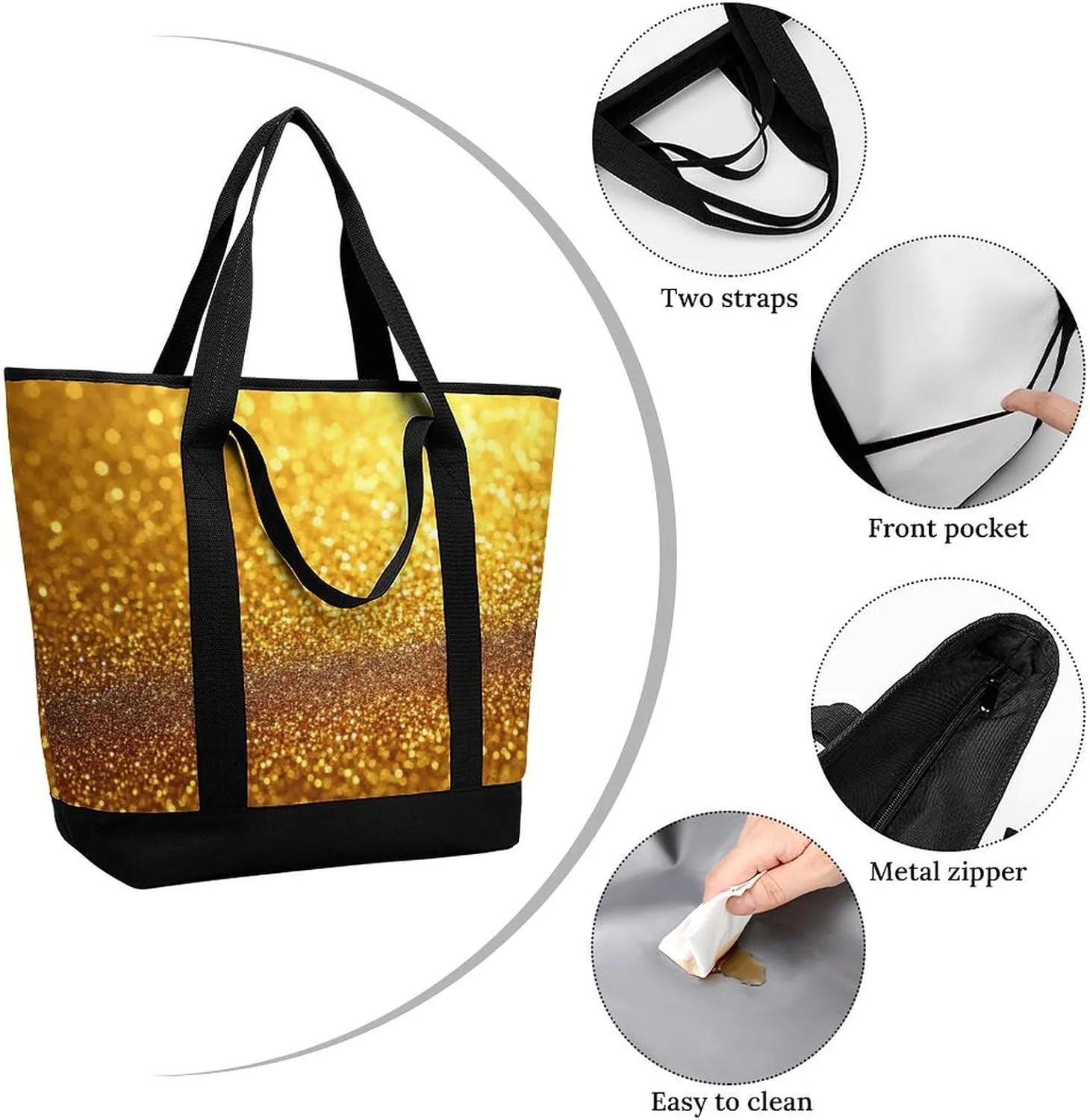 Fashionable Large Thermal Tote Bag Insulated Work/Commute Bag For Women & Men