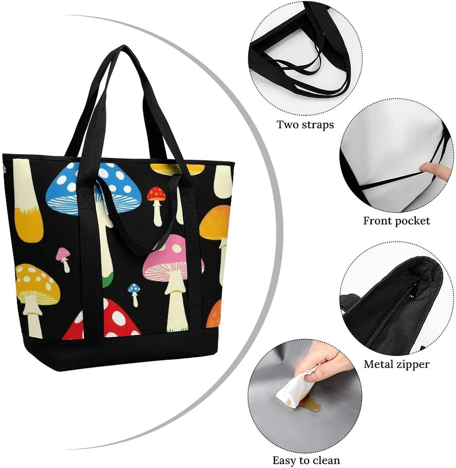 Fashionable Large Thermal Tote Bag Insulated Work/Commute Bag For Women & Men