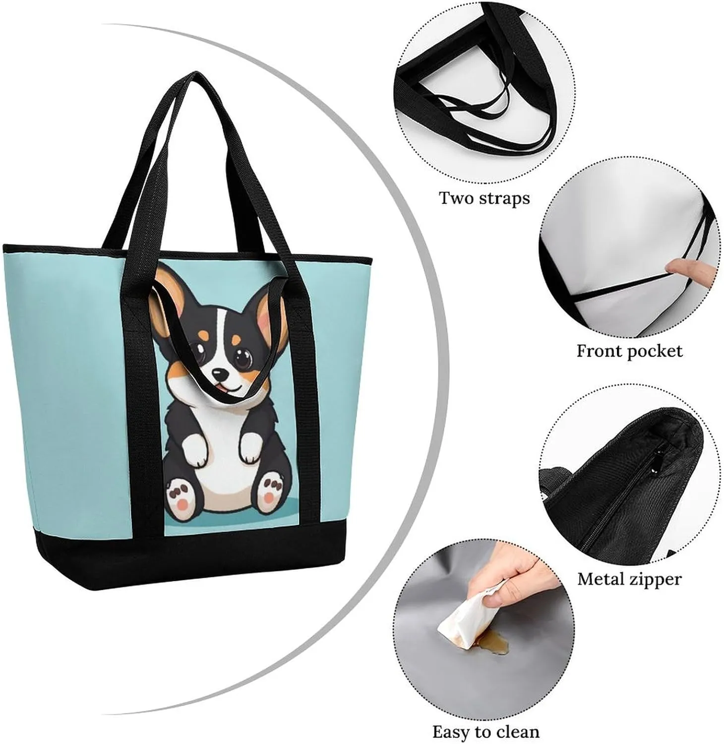 Fashionable Large Thermal Tote Bag Insulated Work/Commute Bag For Women & Men
