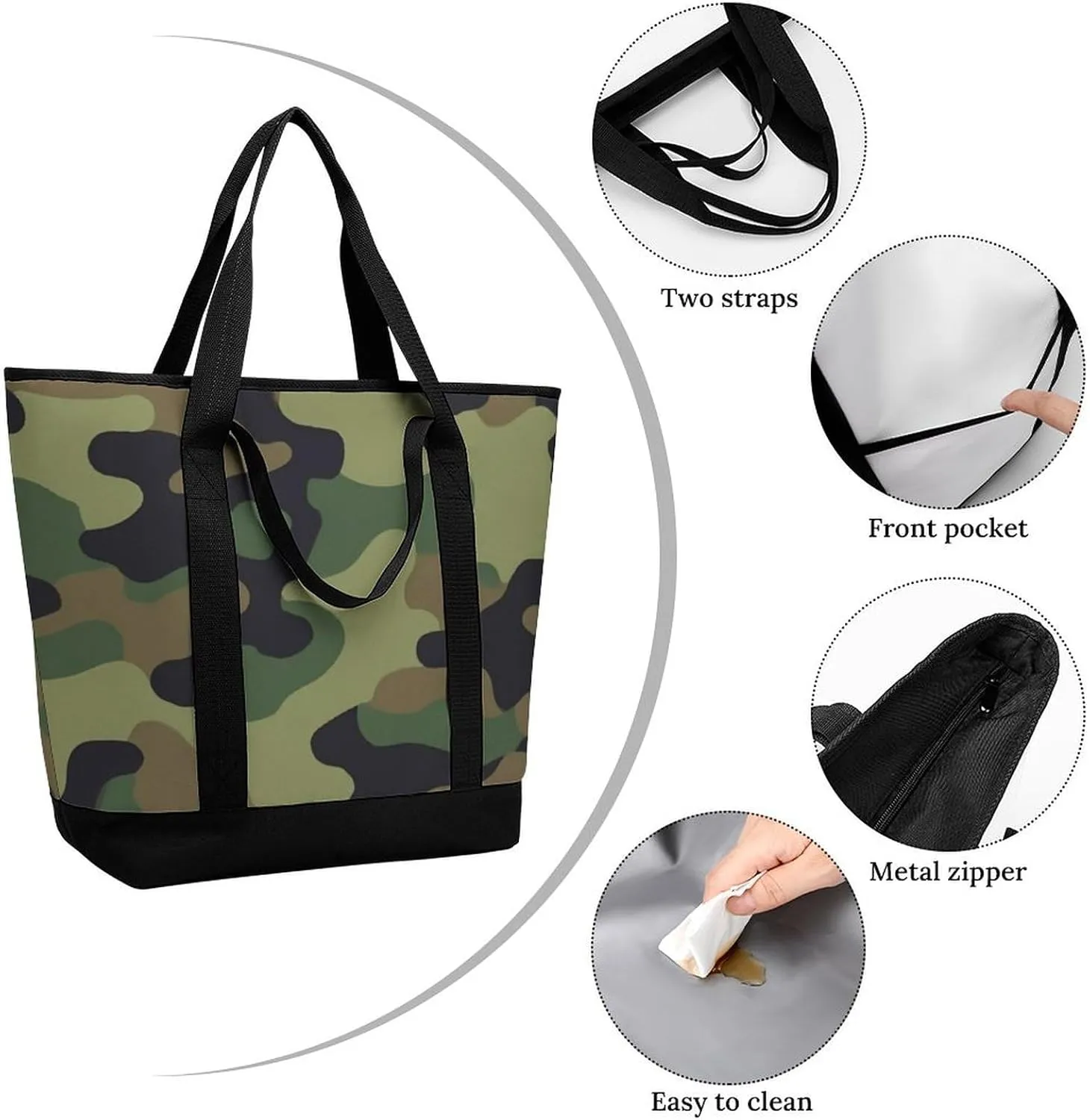 Fashionable Large Thermal Tote Bag Insulated Work/Commute Bag For Women & Men