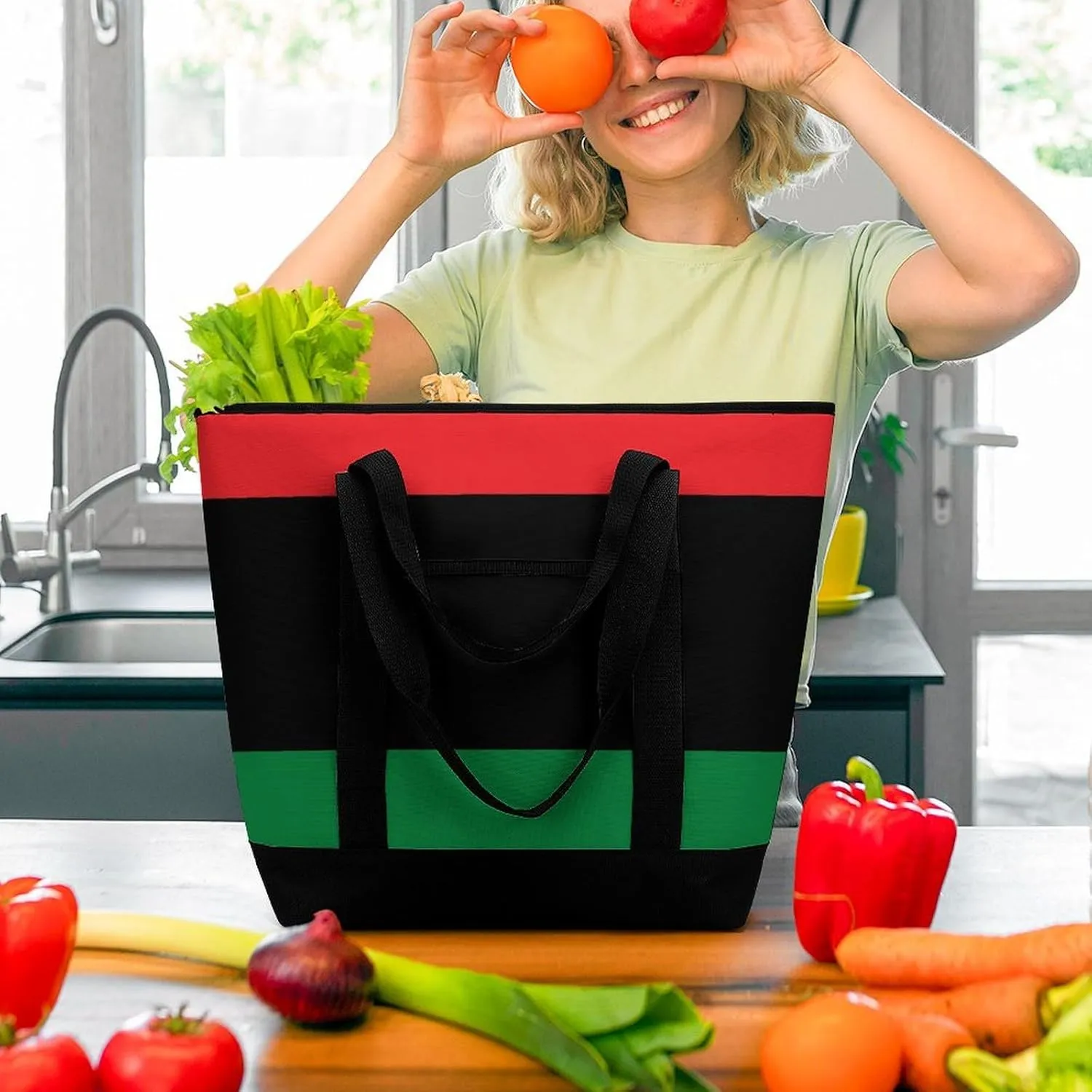 Fashionable Large Thermal Tote Bag Insulated Work/Commute Bag For Women & Men