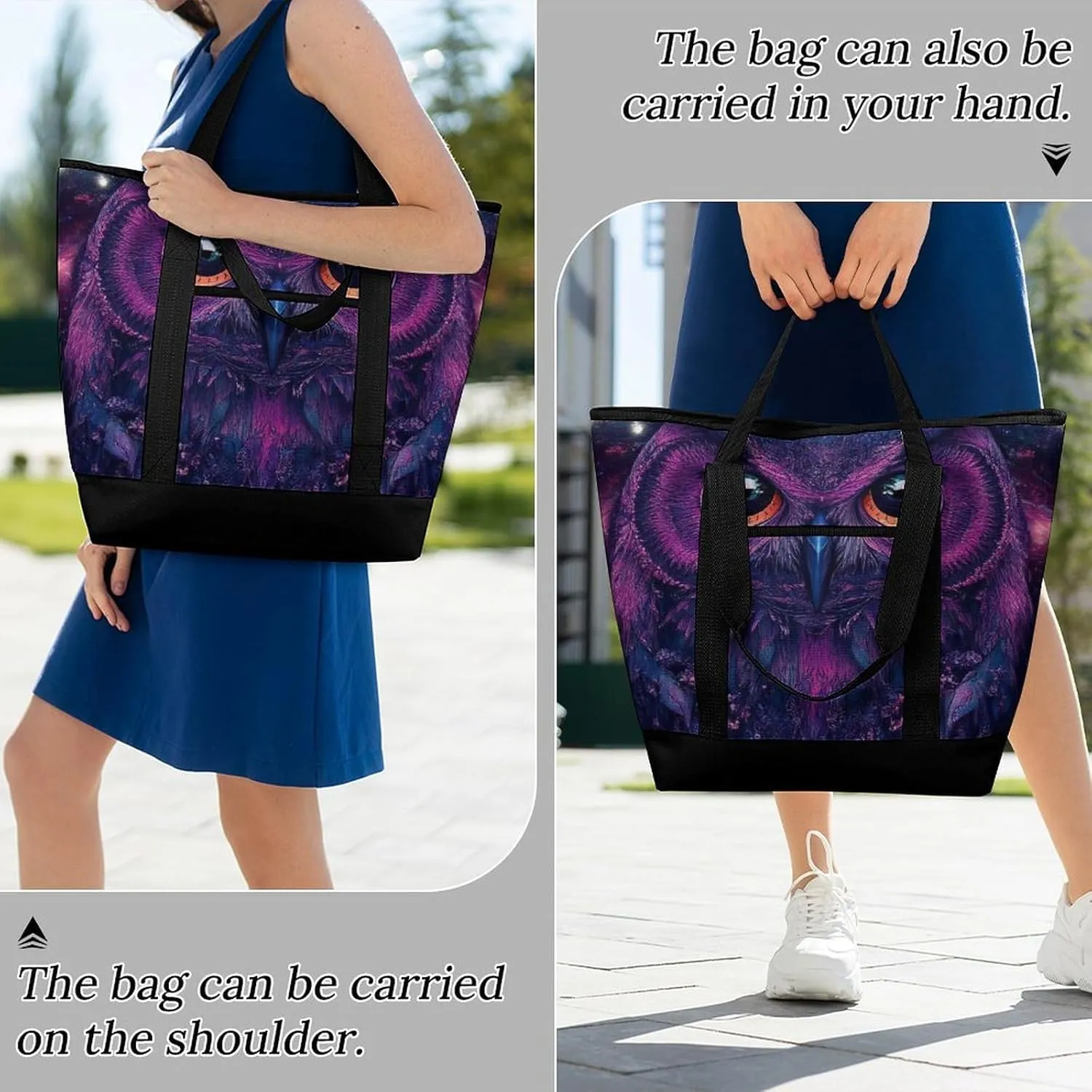 Fashionable Large Thermal Tote Bag Insulated Work/Commute Bag For Women & Men