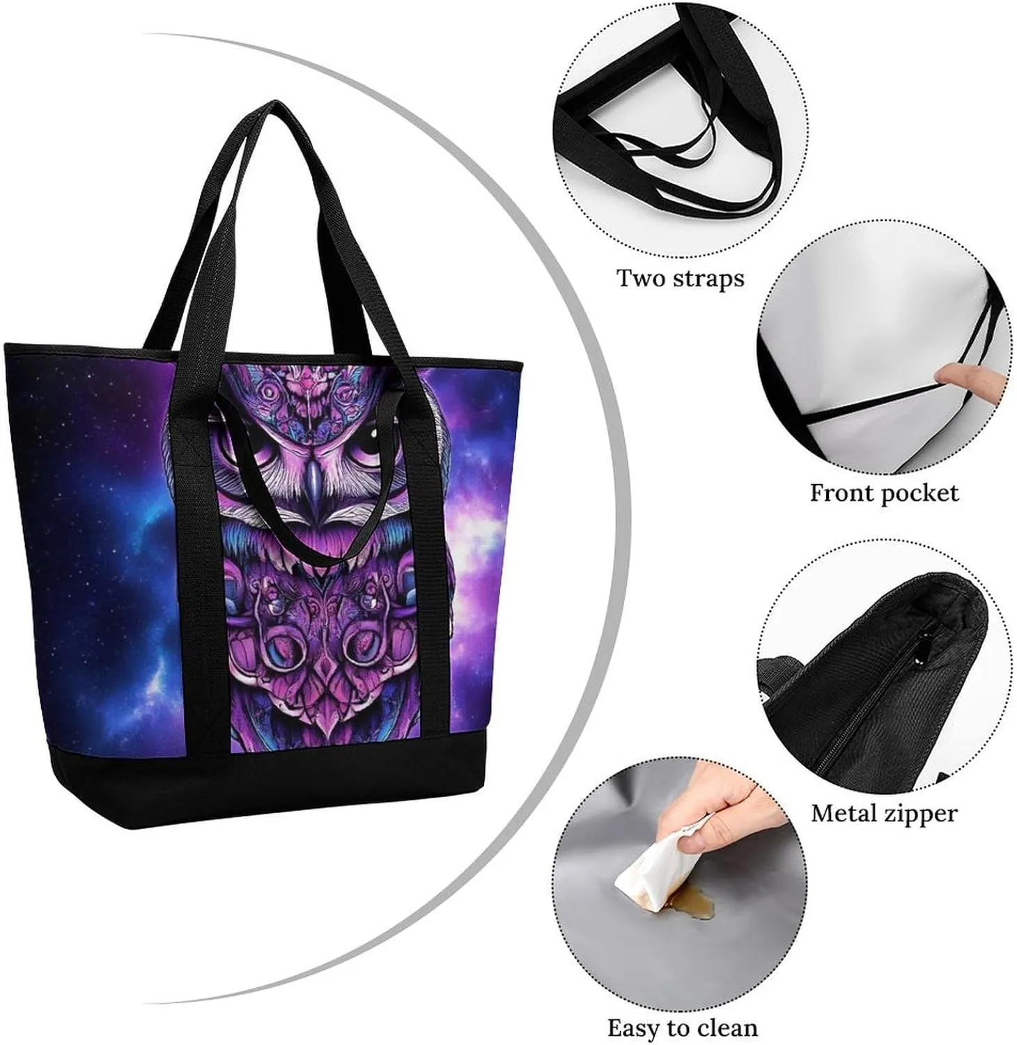 Fashionable Large Thermal Tote Bag Insulated Work/Commute Bag For Women & Men
