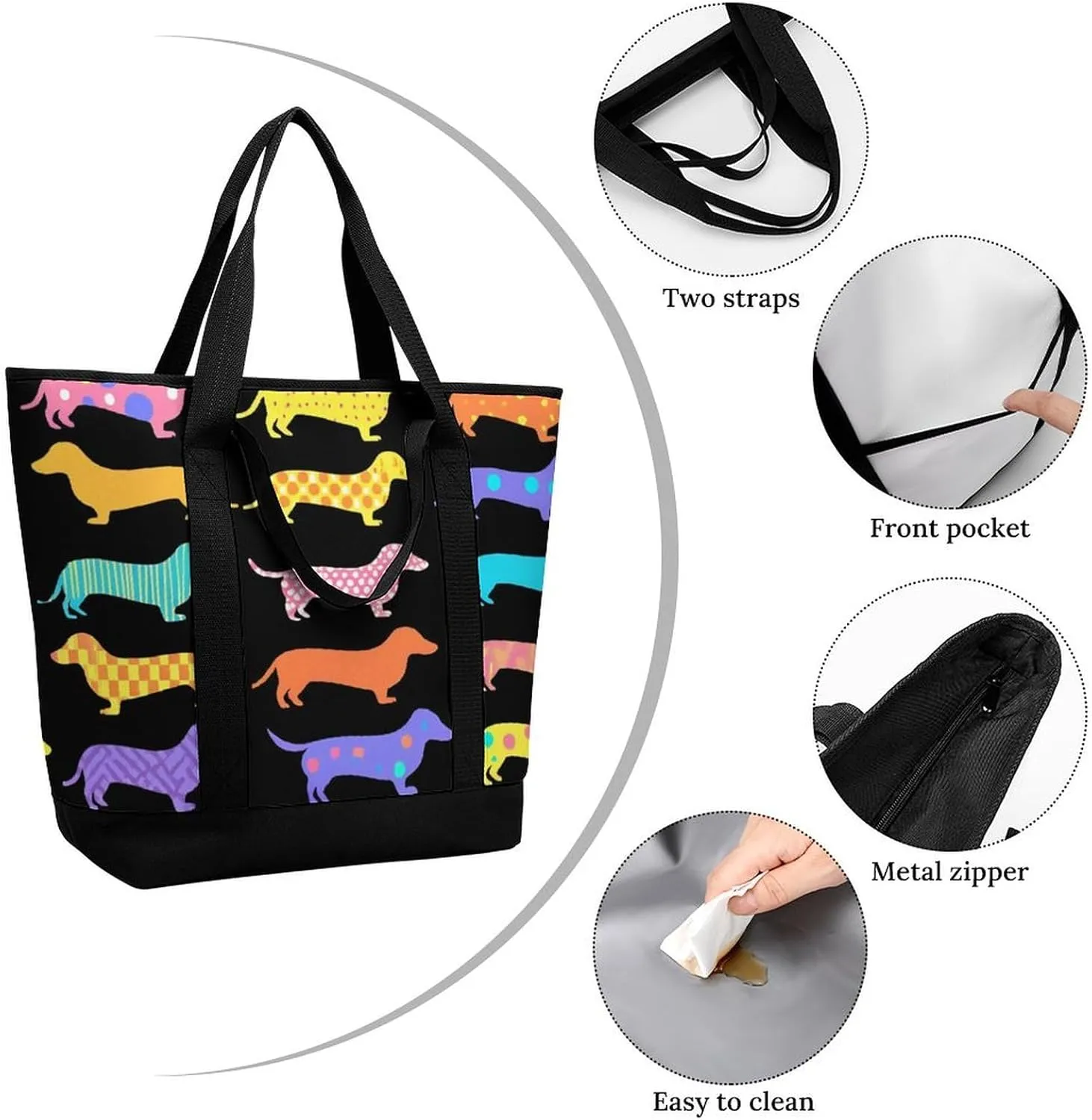 Fashionable Large Thermal Tote Bag Insulated Work/Commute Bag For Women & Men