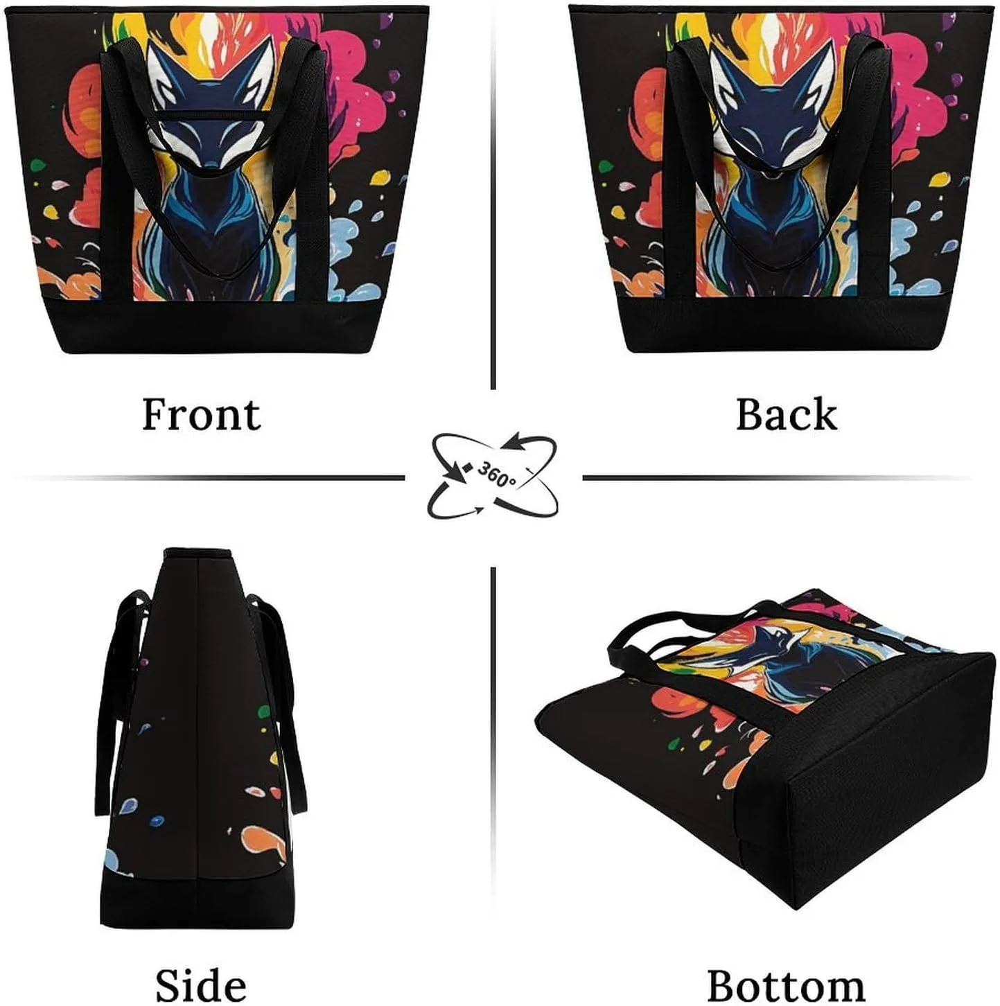 Fashionable Large Thermal Tote Bag Insulated Work/Commute Bag For Women & Men