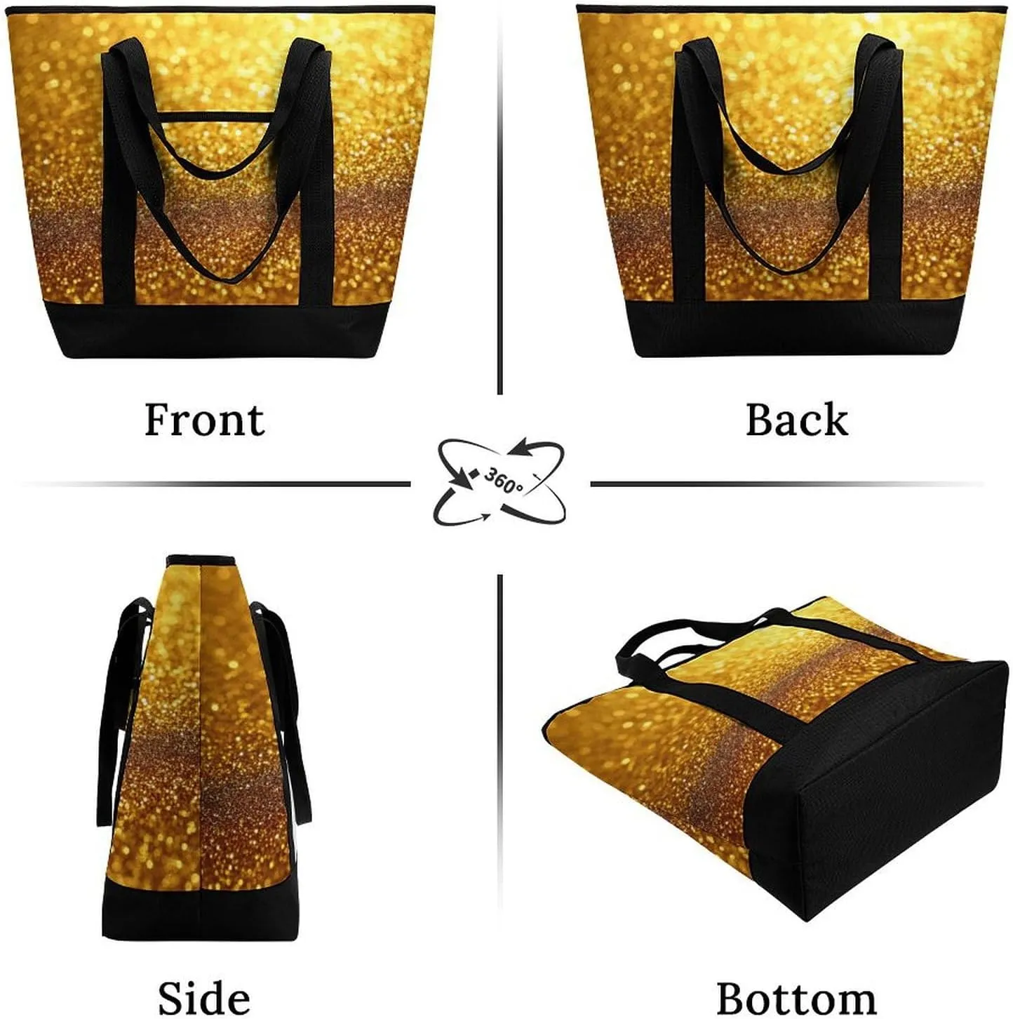 Fashionable Large Thermal Tote Bag Insulated Work/Commute Bag For Women & Men