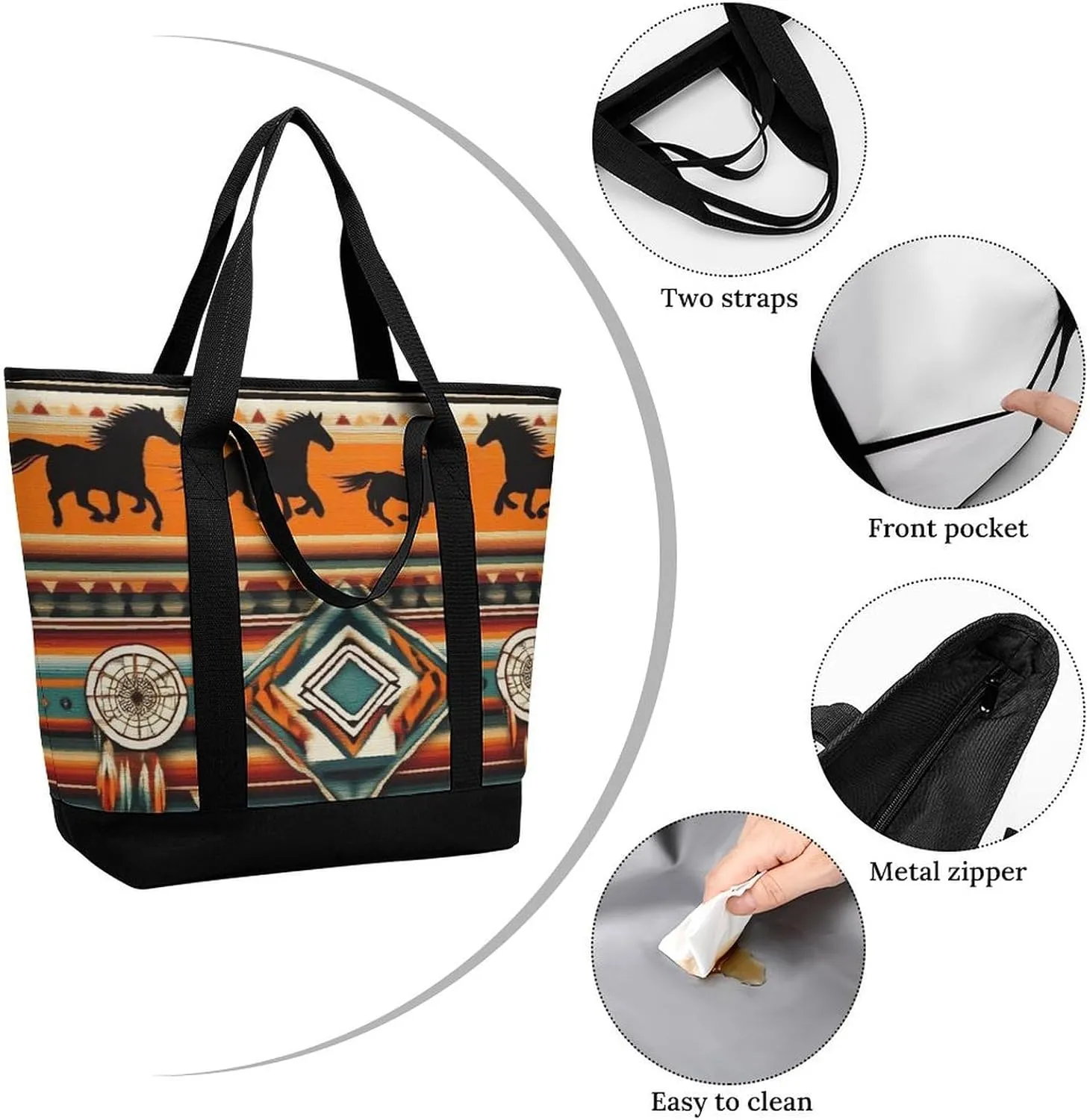 Fashionable Large Thermal Tote Bag Insulated Work/Commute Bag For Women & Men