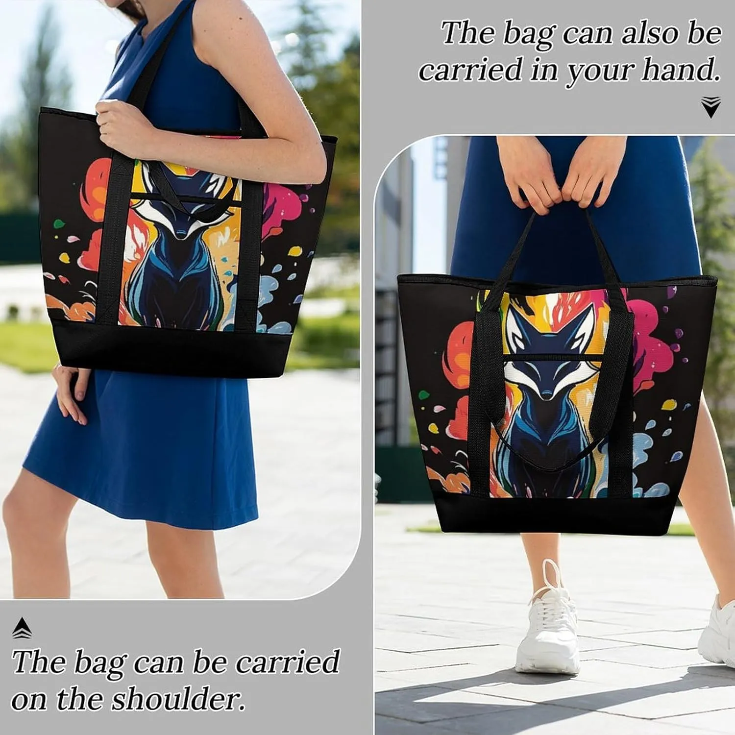Fashionable Large Thermal Tote Bag Insulated Work/Commute Bag For Women & Men