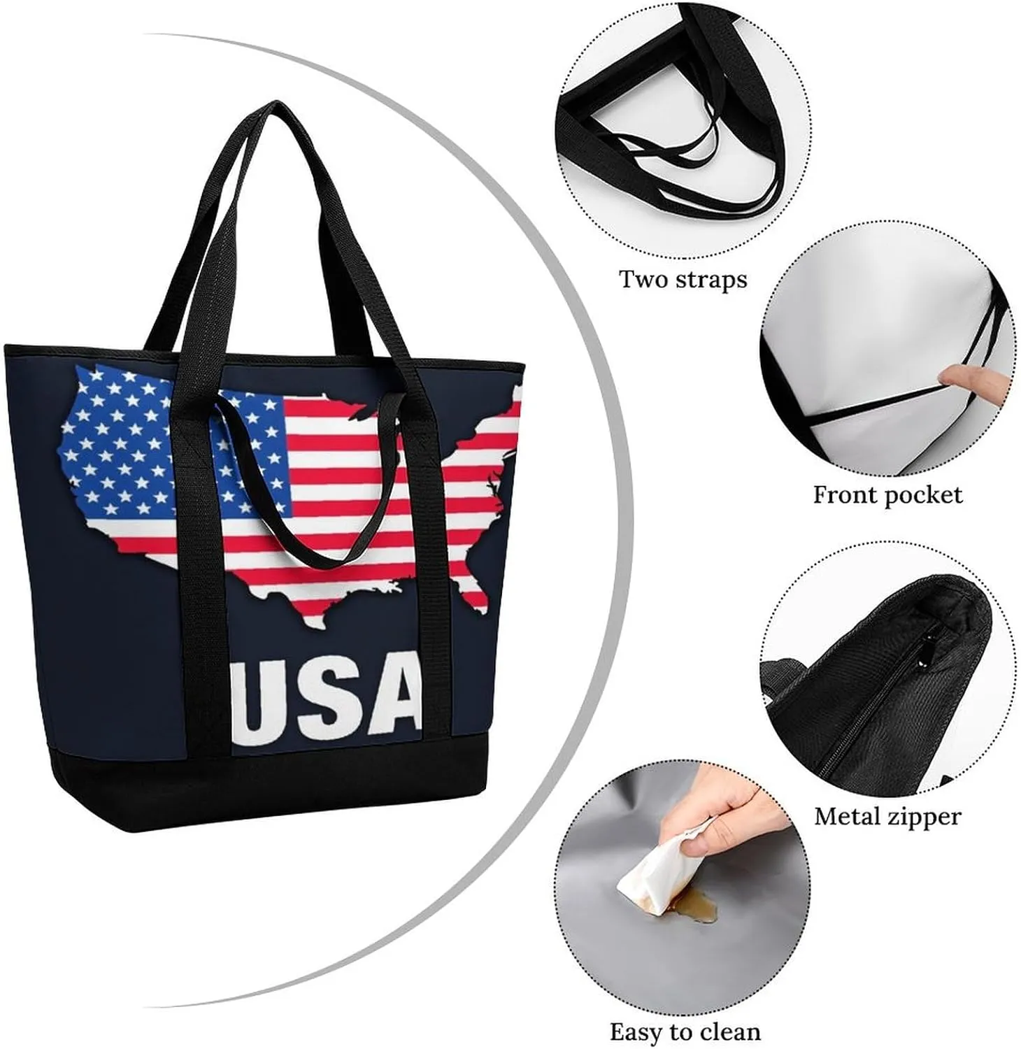 Fashionable Large Thermal Tote Bag Insulated Work/Commute Bag For Women & Men