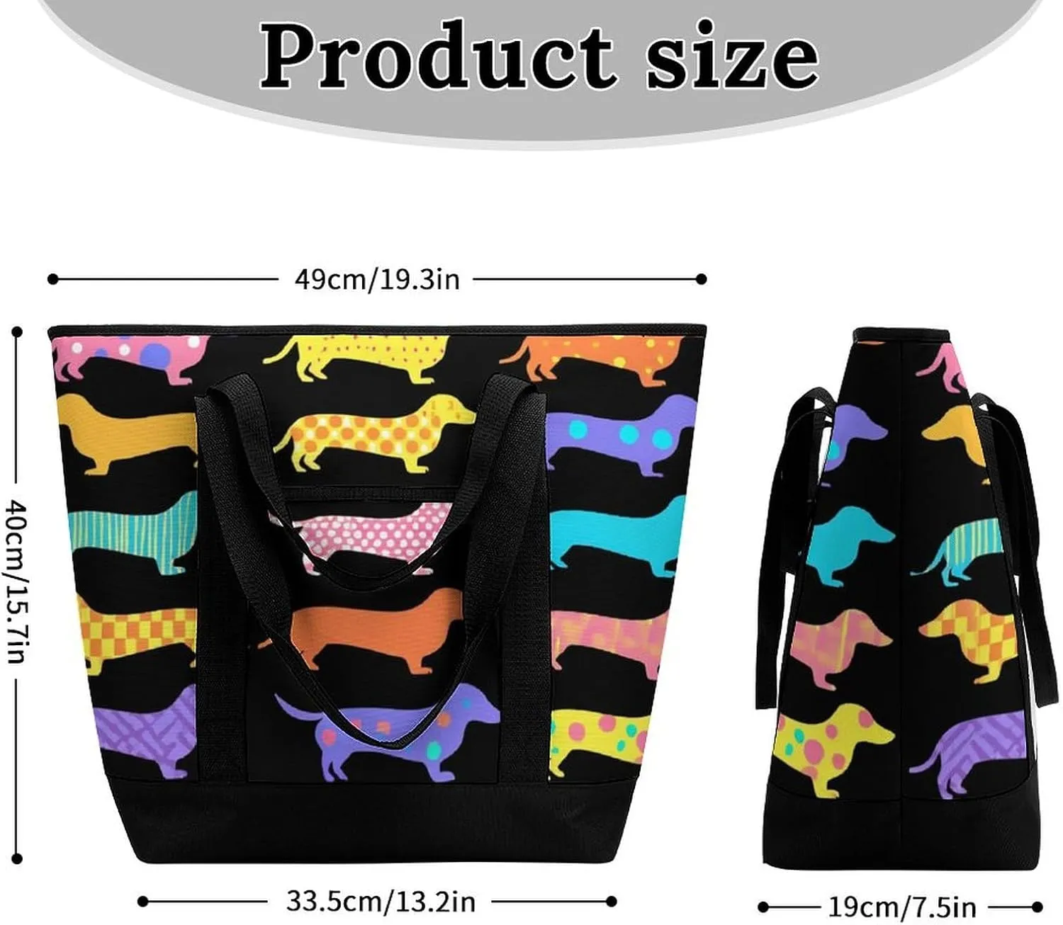 Fashionable Large Thermal Tote Bag Insulated Work/Commute Bag For Women & Men