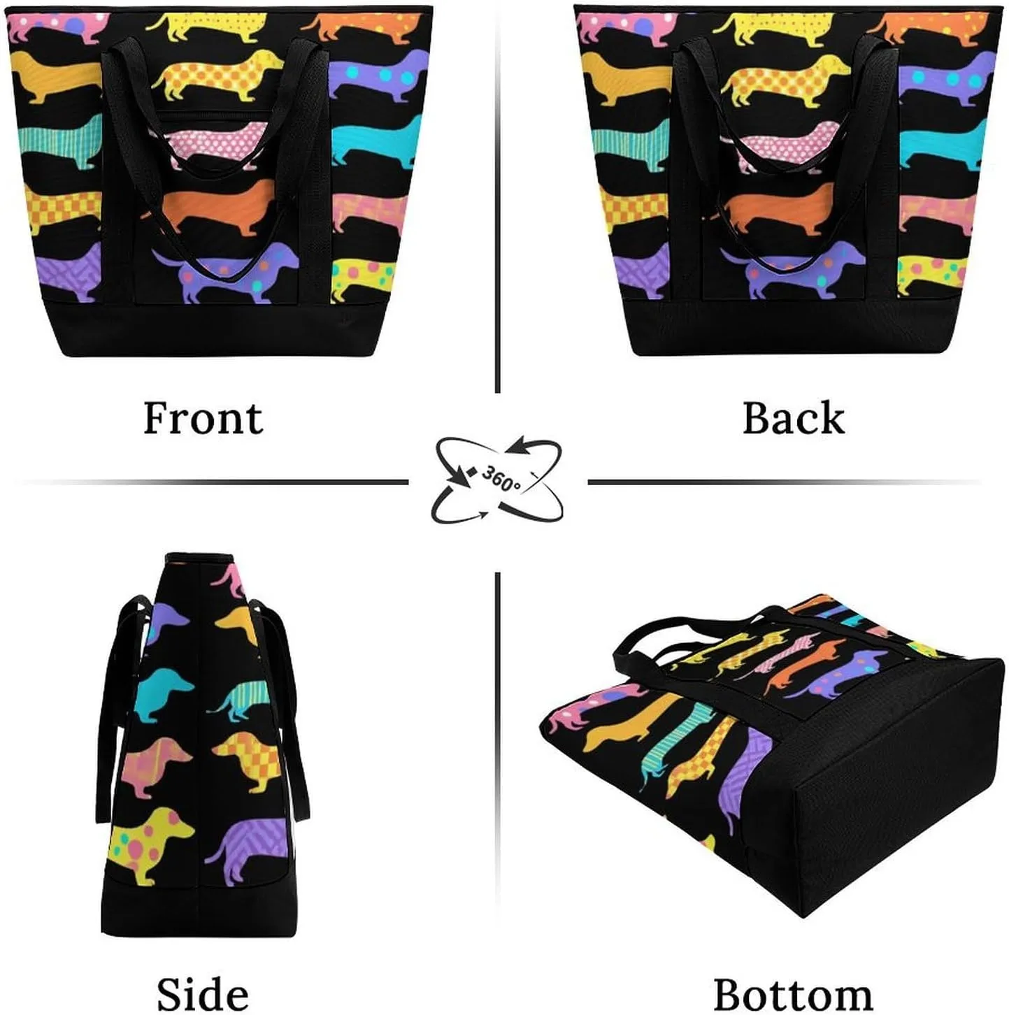 Fashionable Large Thermal Tote Bag Insulated Work/Commute Bag For Women & Men