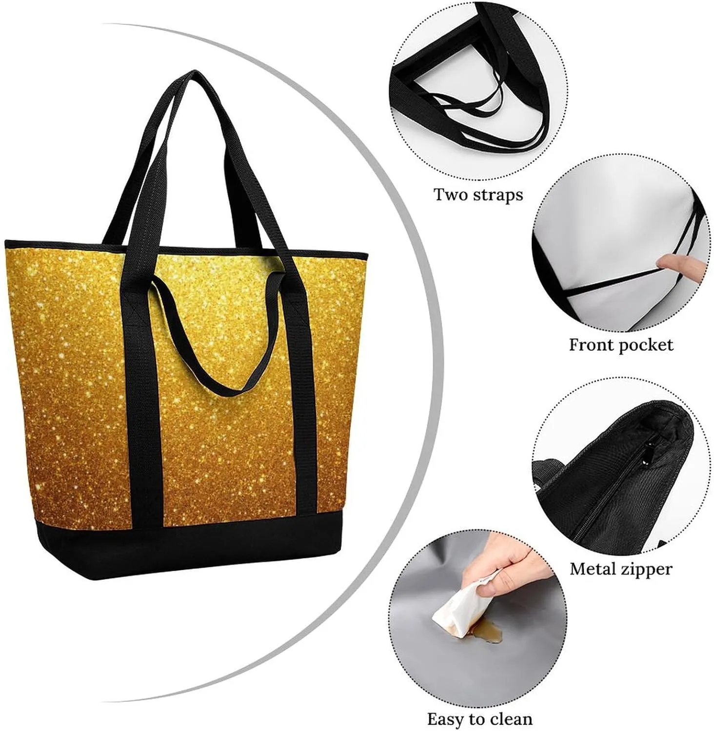 Fashionable Large Thermal Tote Bag Insulated Work/Commute Bag For Women & Men