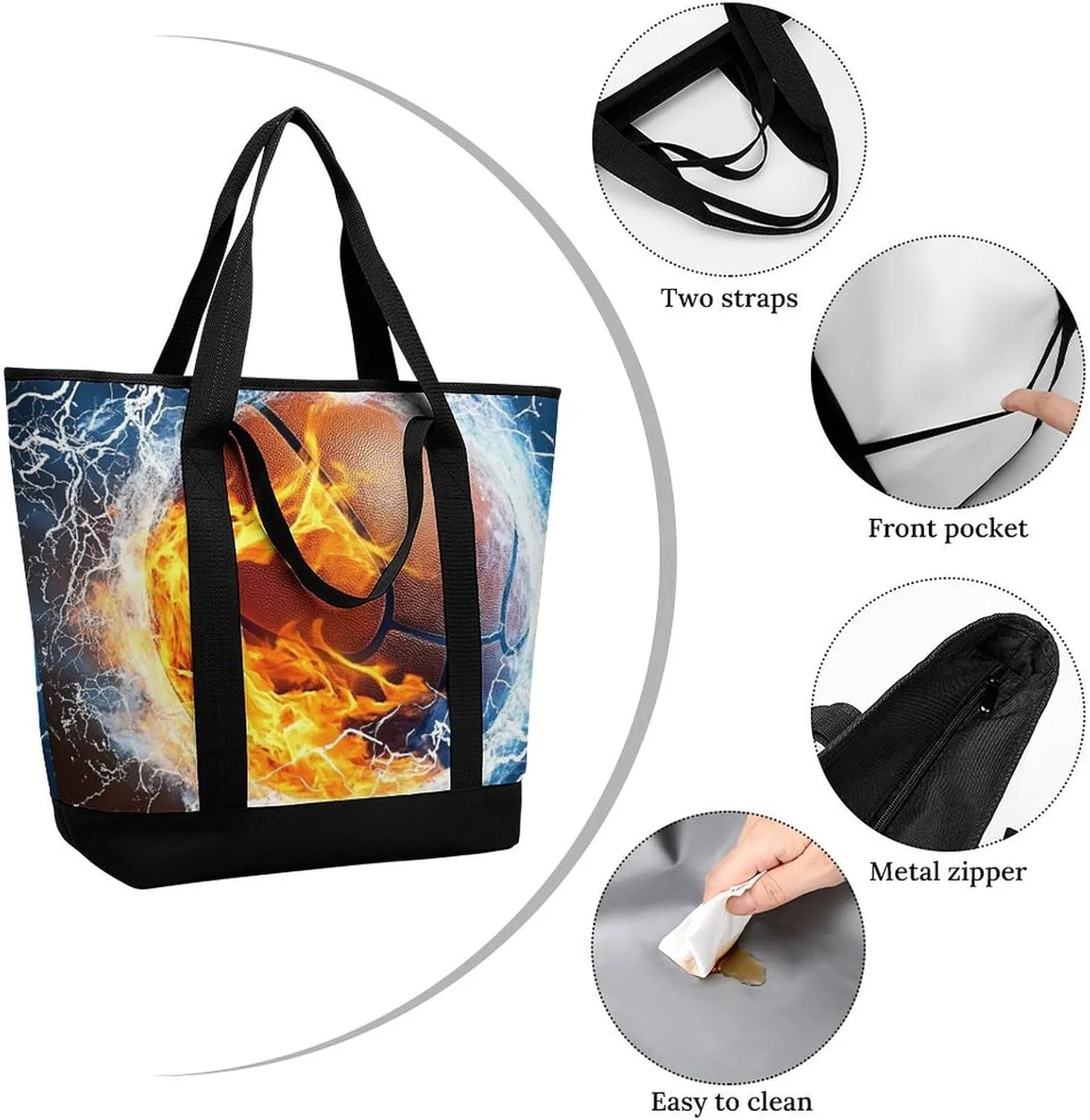 Fashionable Large Thermal Tote Bag Insulated Work/Commute Bag For Women & Men