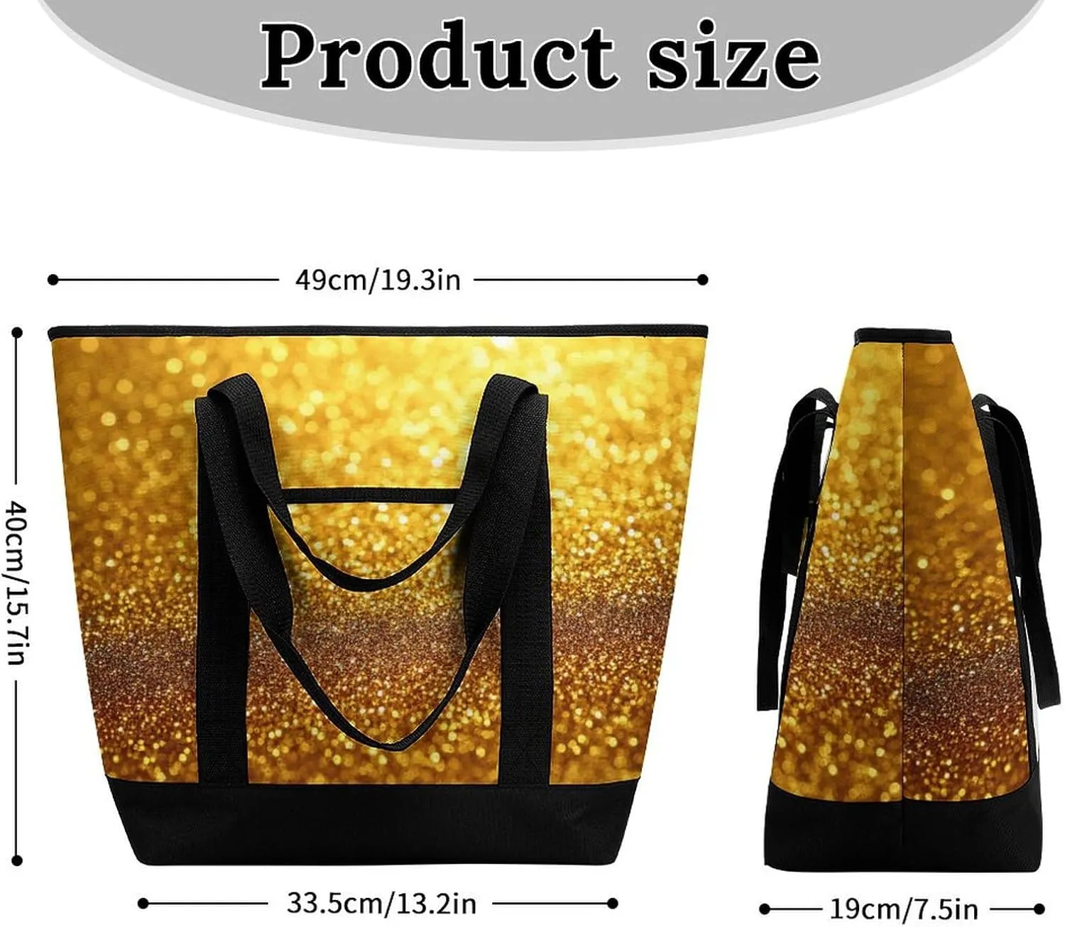 Fashionable Large Thermal Tote Bag Insulated Work/Commute Bag For Women & Men