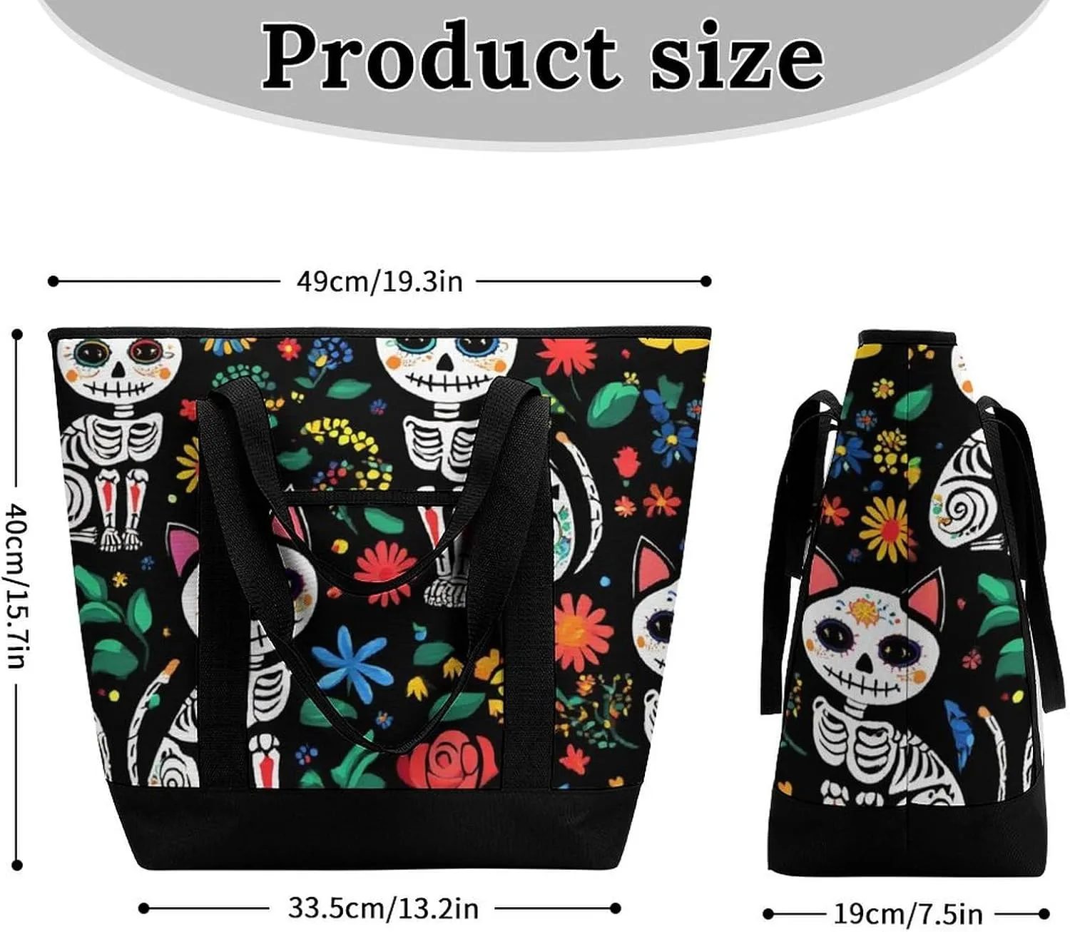 Fashionable Large Thermal Tote Bag Insulated Work/Commute Bag For Women & Men