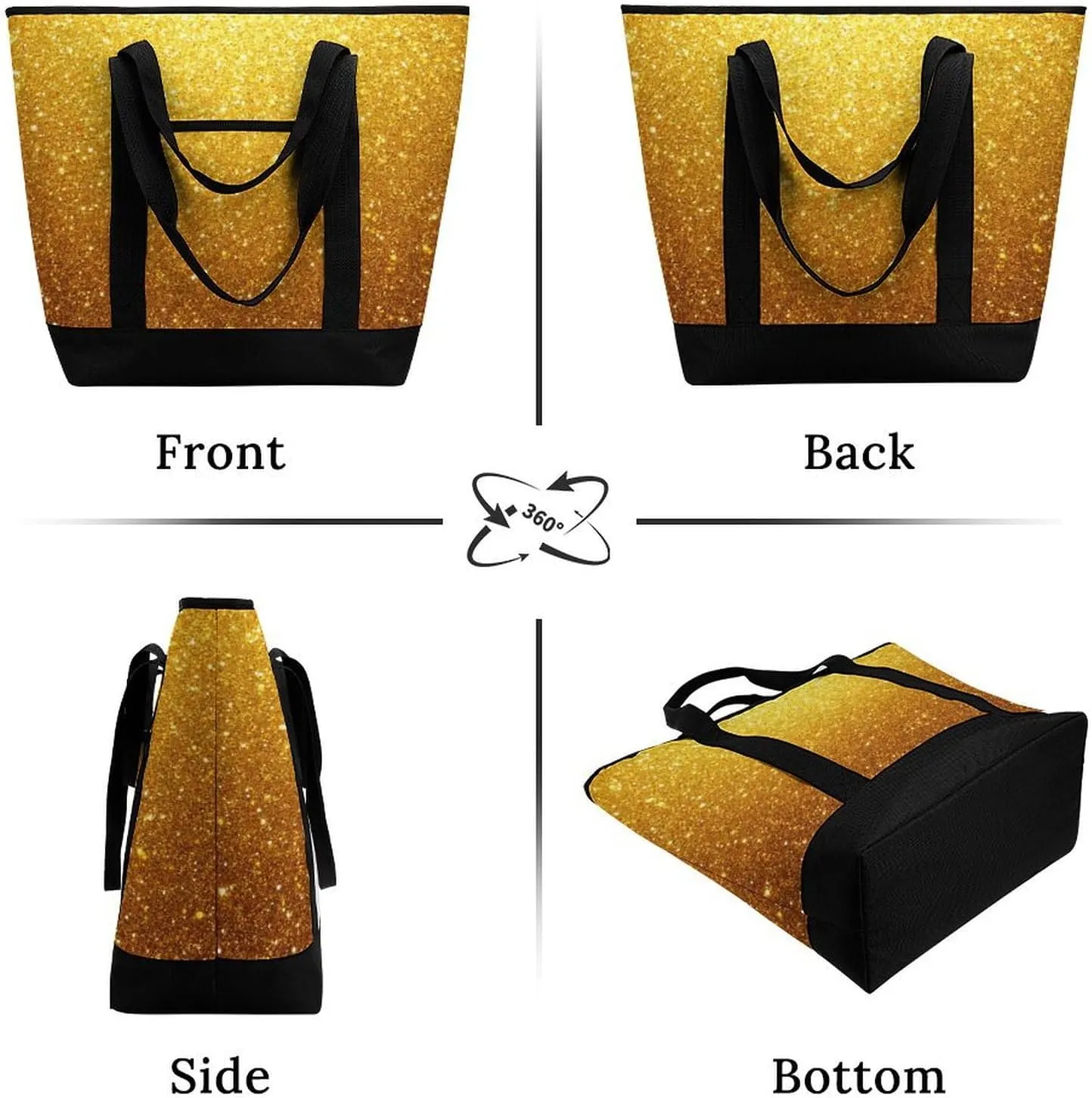 Fashionable Large Thermal Tote Bag Insulated Work/Commute Bag For Women & Men