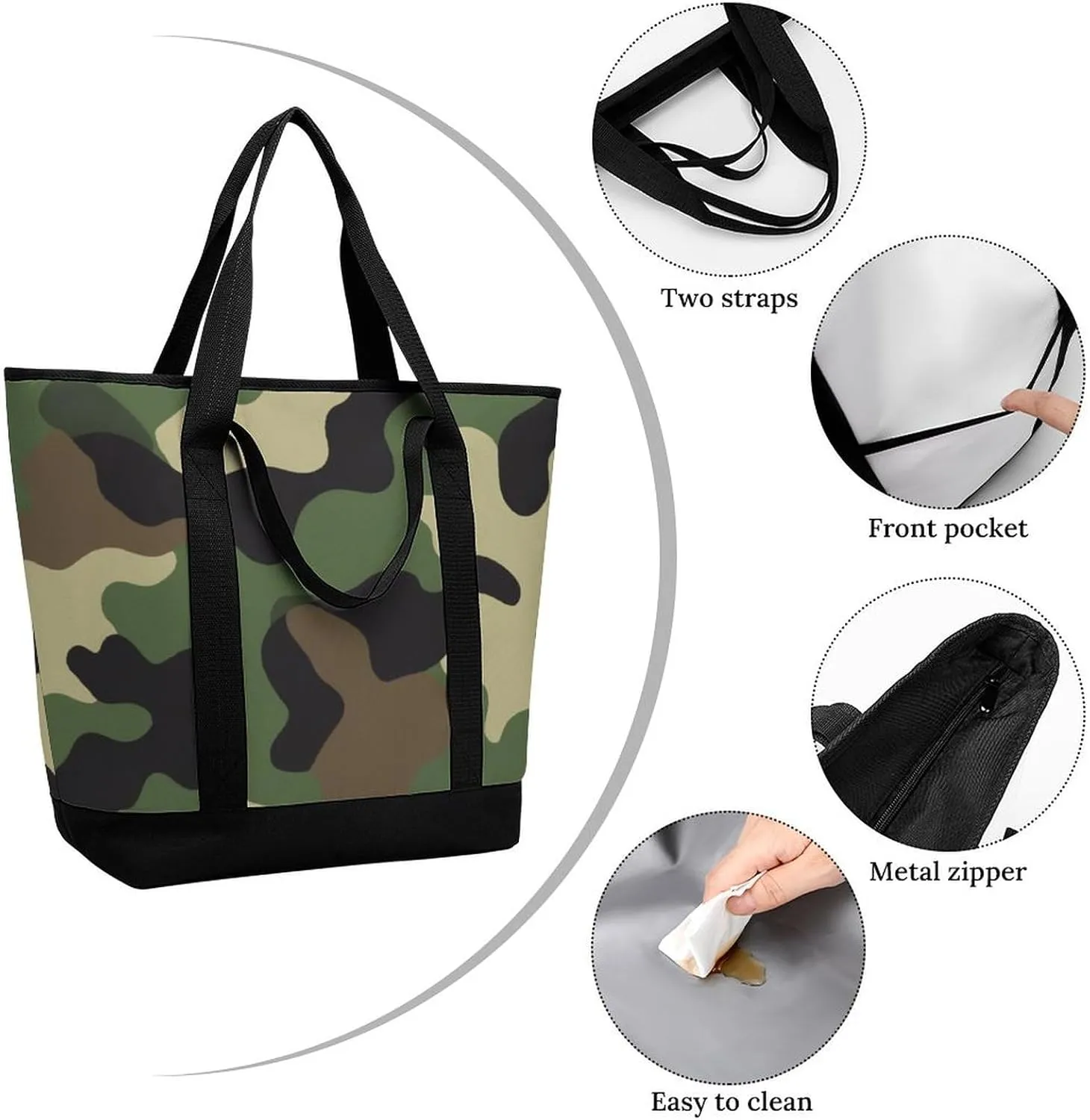 Fashionable Large Thermal Tote Bag Insulated Work/Commute Bag For Women & Men
