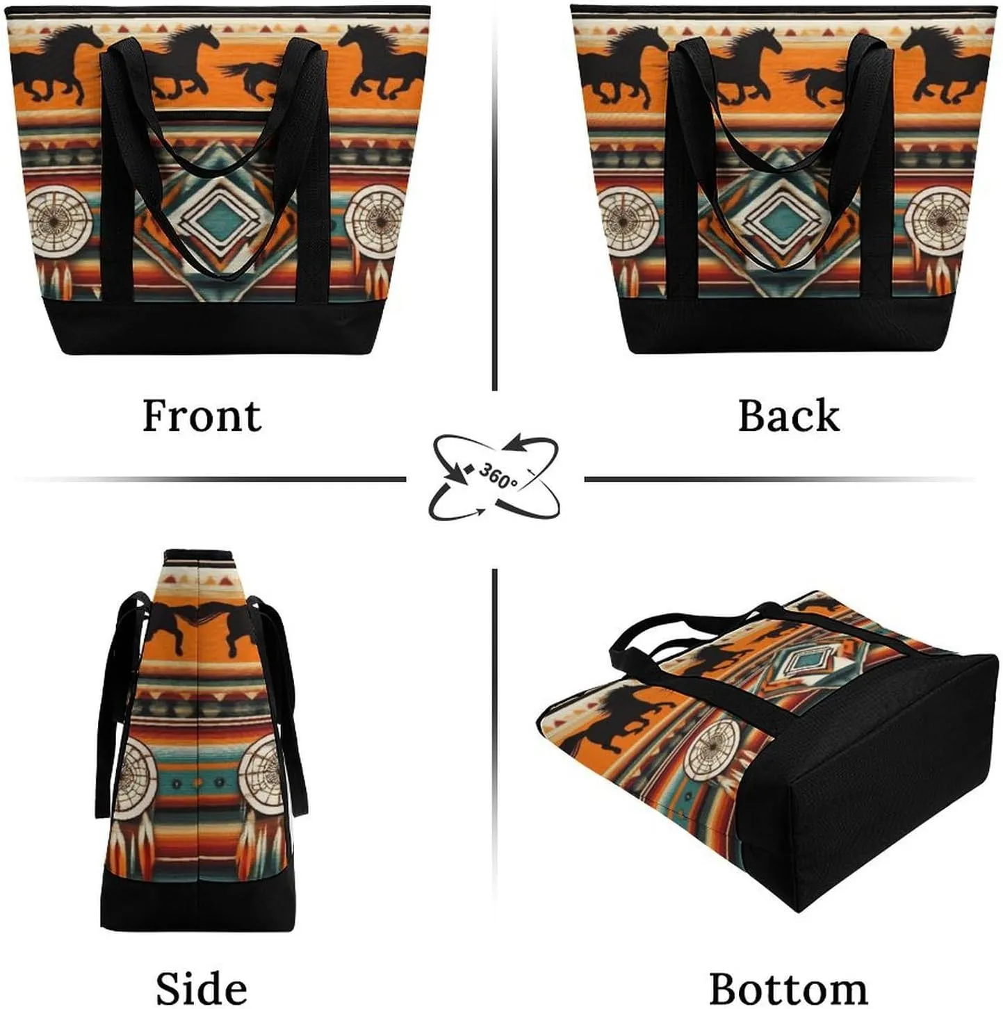 Fashionable Large Thermal Tote Bag Insulated Work/Commute Bag For Women & Men