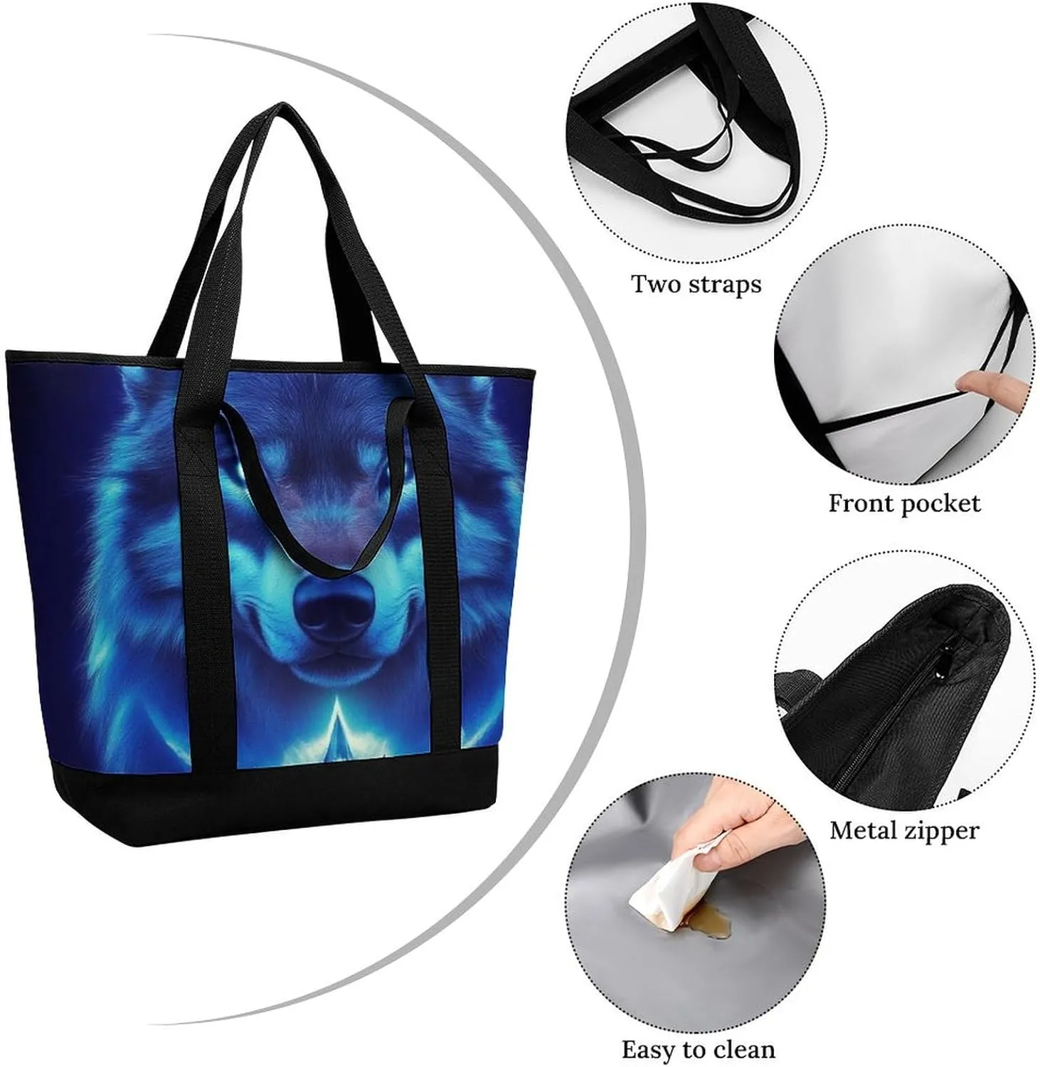 Fashionable Large Thermal Tote Bag Insulated Work/Commute Bag For Women & Men