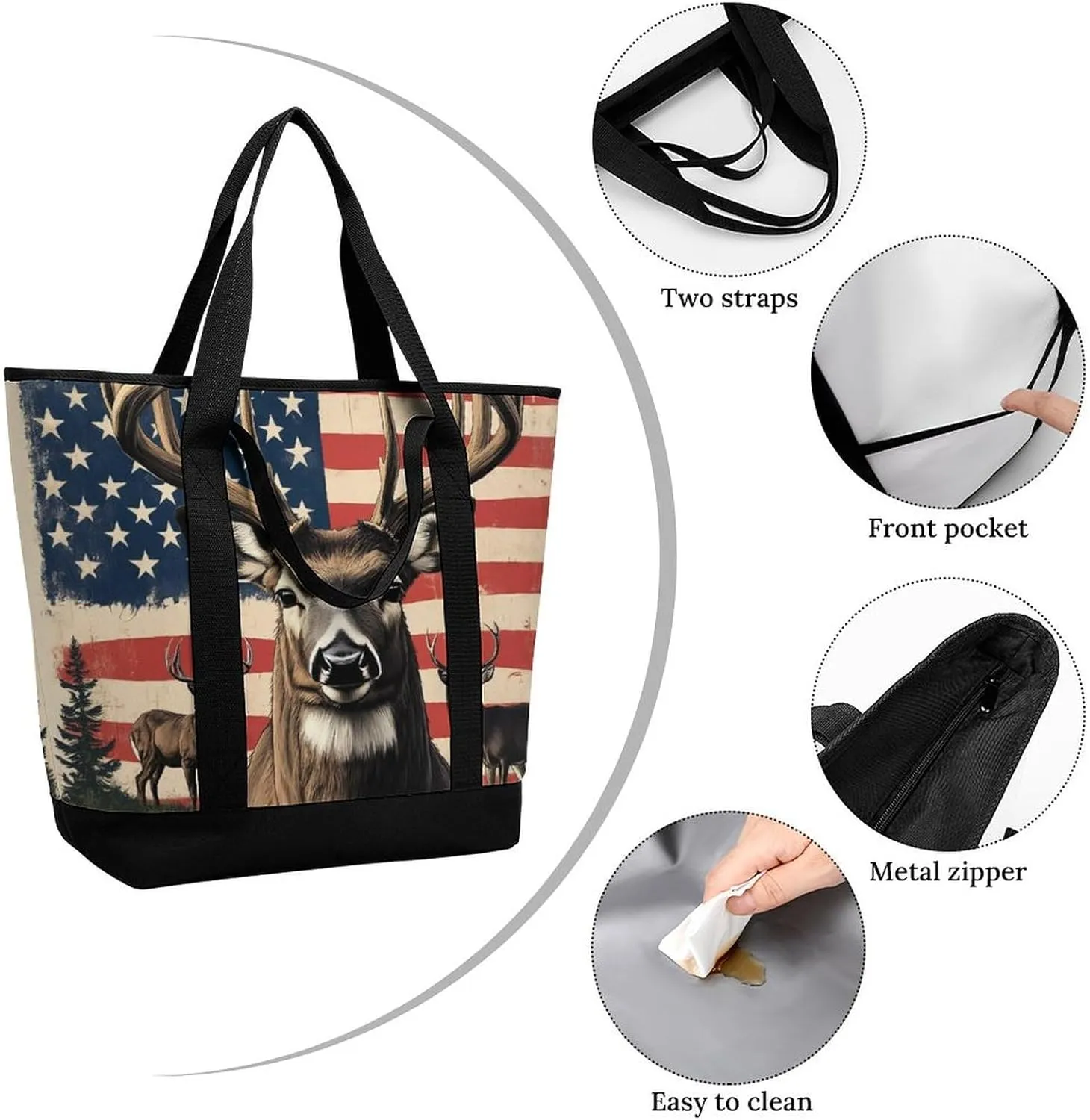 Fashionable Large Thermal Tote Bag Insulated Work/Commute Bag For Women & Men