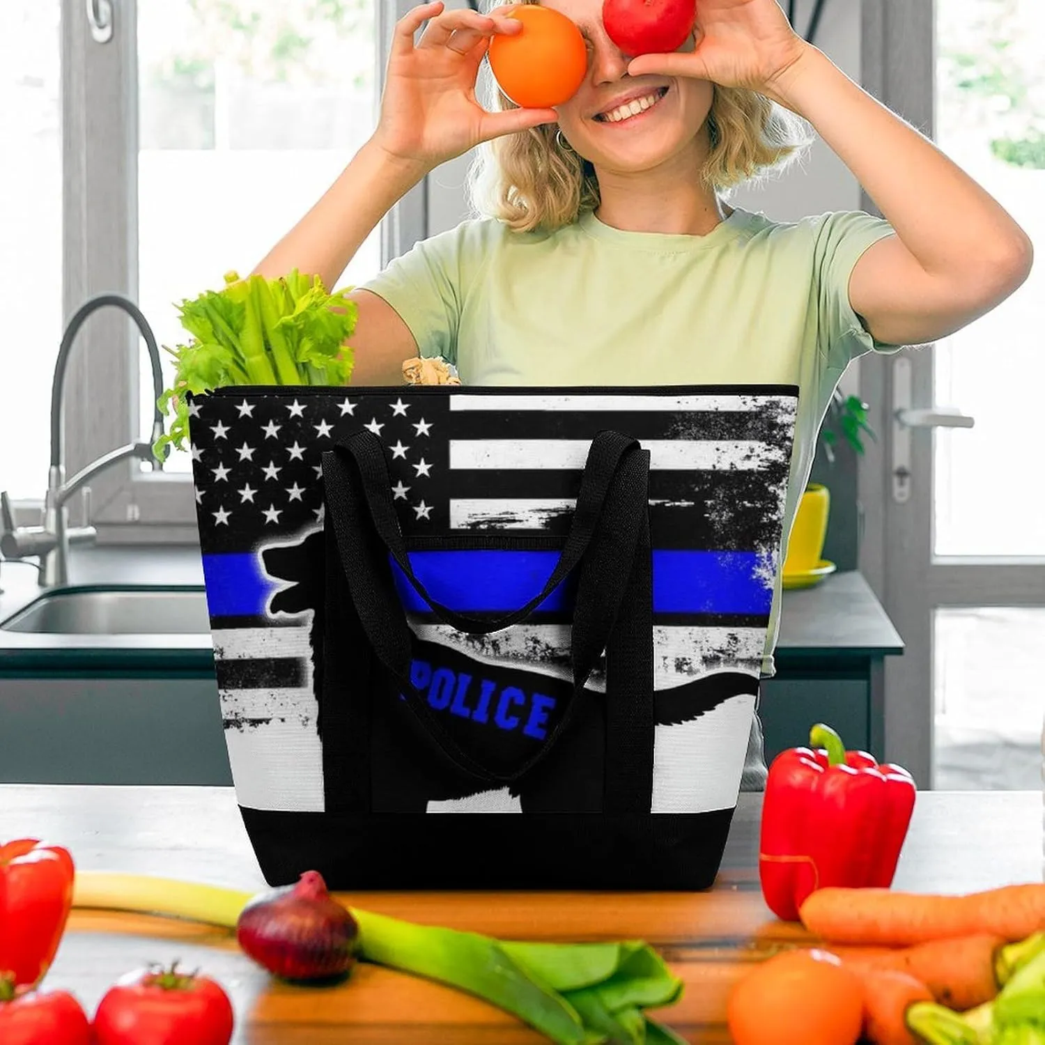 Fashionable Large Thermal Tote Bag Insulated Work/Commute Bag For Women & Men