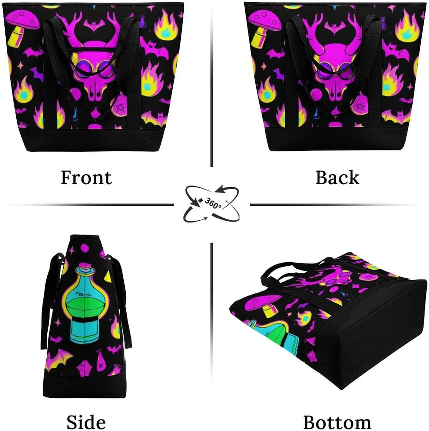 Fashionable Large Thermal Tote Bag Insulated Work/Commute Bag For Women & Men
