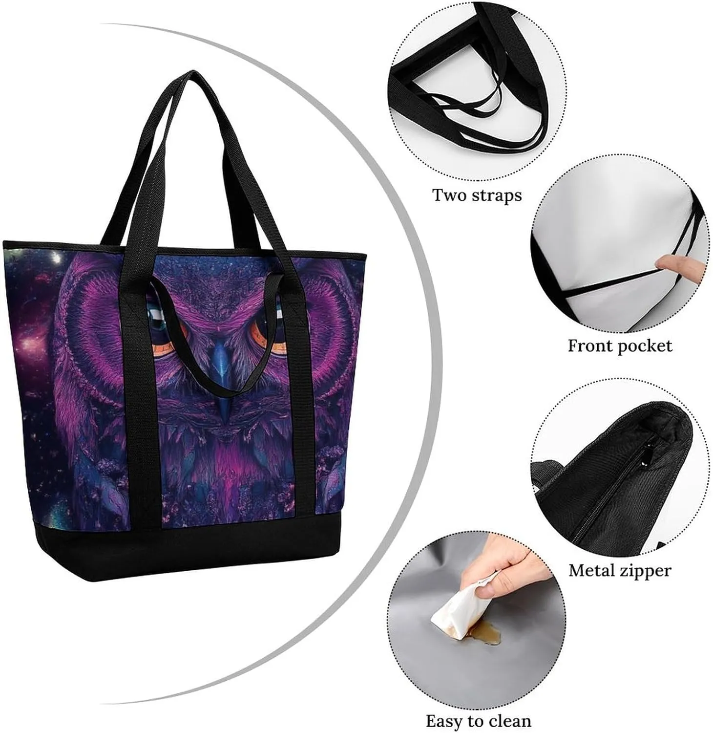 Fashionable Large Thermal Tote Bag Insulated Work/Commute Bag For Women & Men