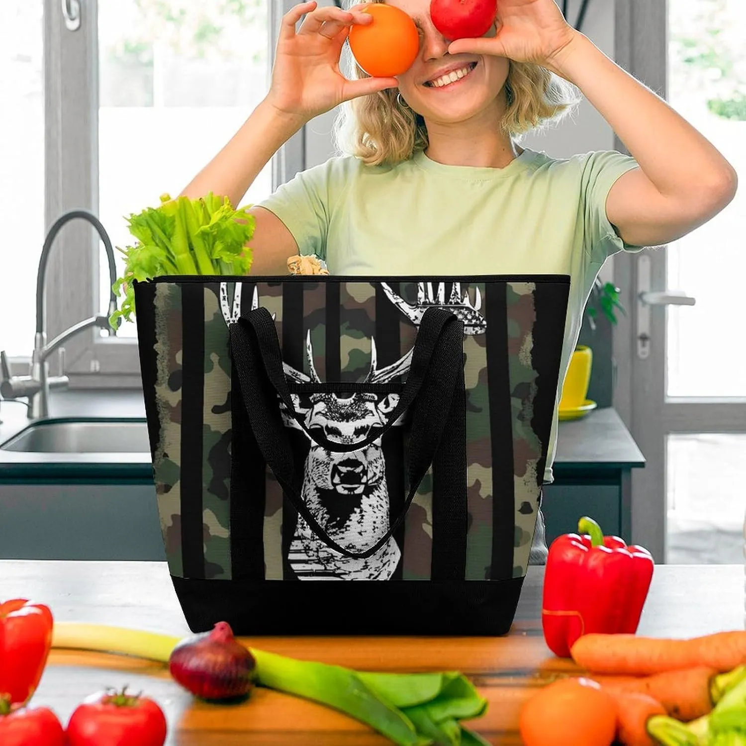 Fashionable Large Thermal Tote Bag Insulated Work/Commute Bag For Women & Men