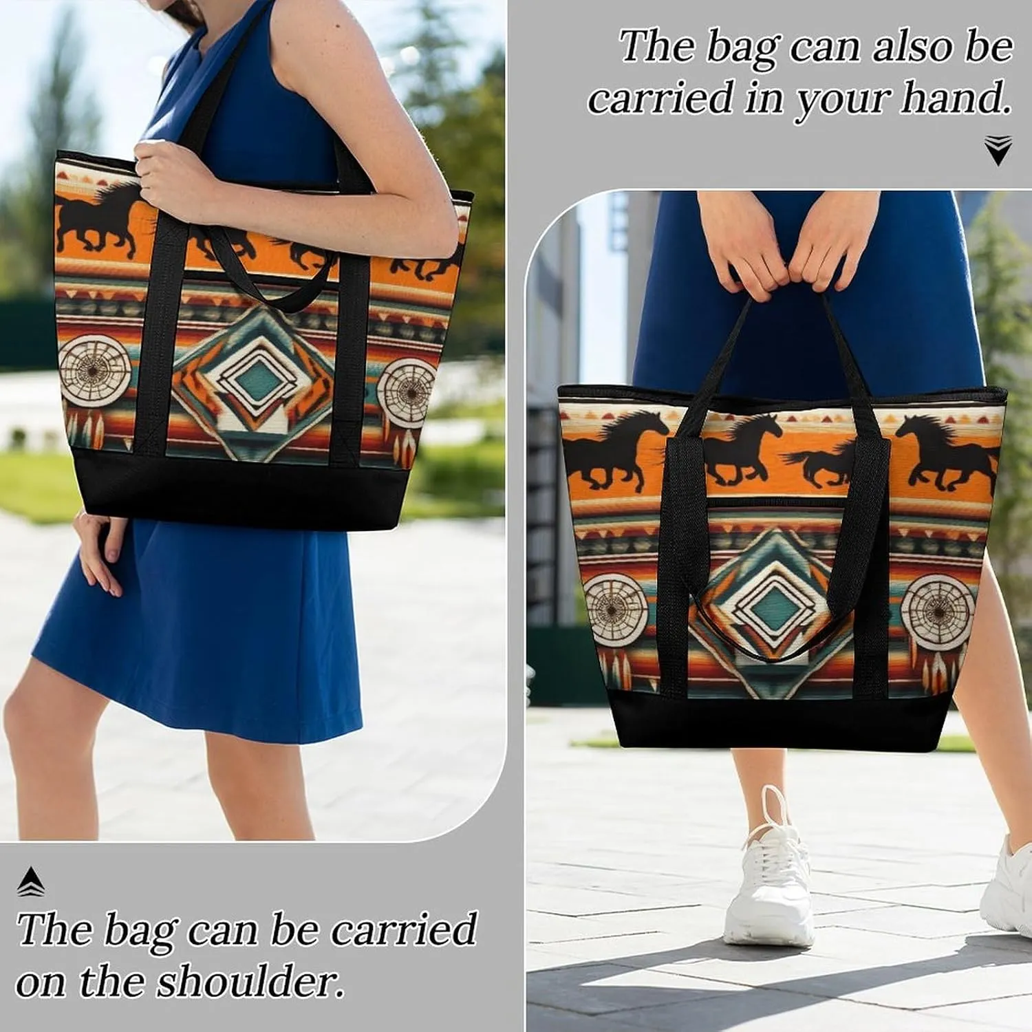 Fashionable Large Thermal Tote Bag Insulated Work/Commute Bag For Women & Men