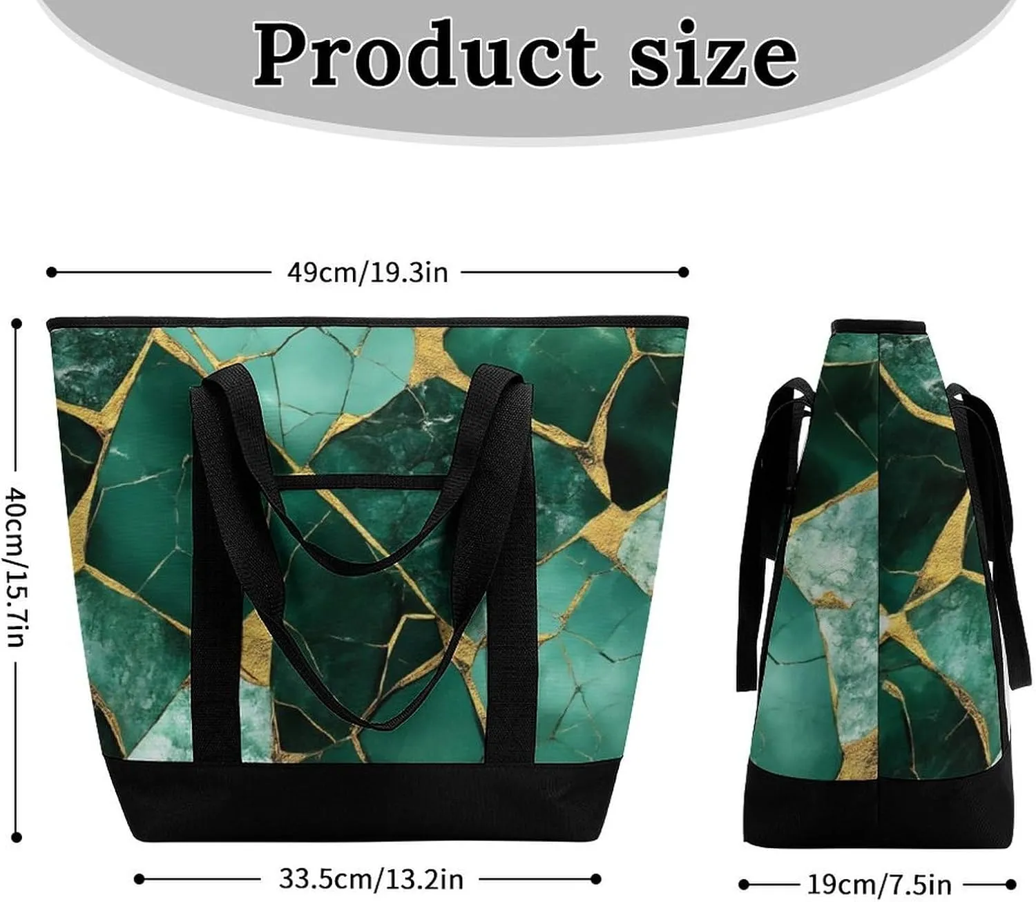 Fashionable Large Thermal Tote Bag Insulated Work/Commute Bag For Women & Men