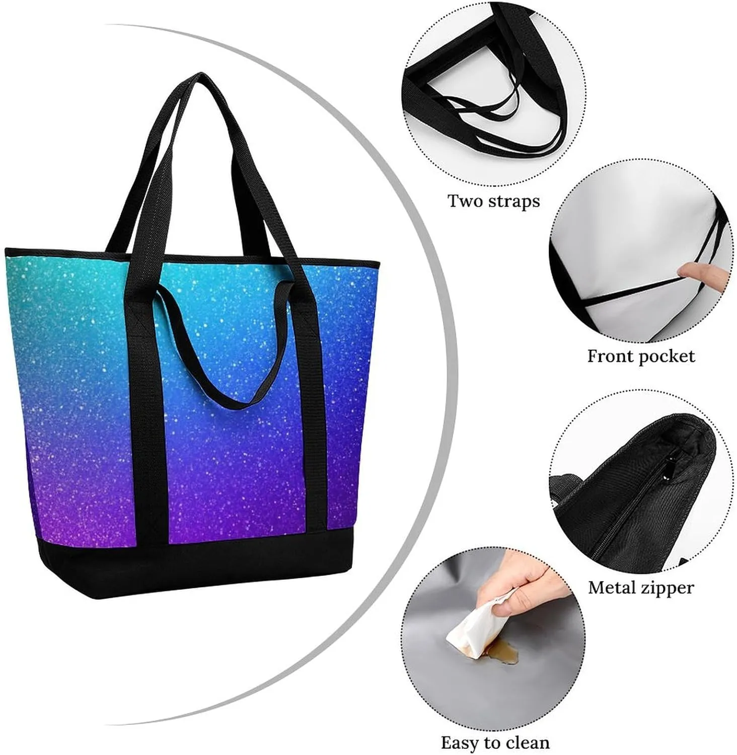 Fashionable Large Thermal Tote Bag Insulated Work/Commute Bag For Women & Men