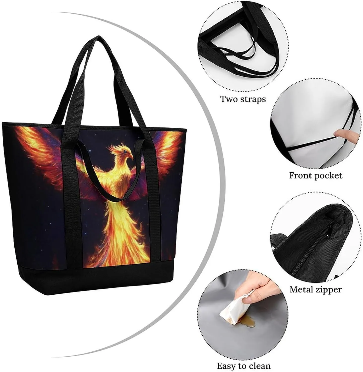 Fashionable Large Thermal Tote Bag Insulated Work/Commute Bag For Women & Men
