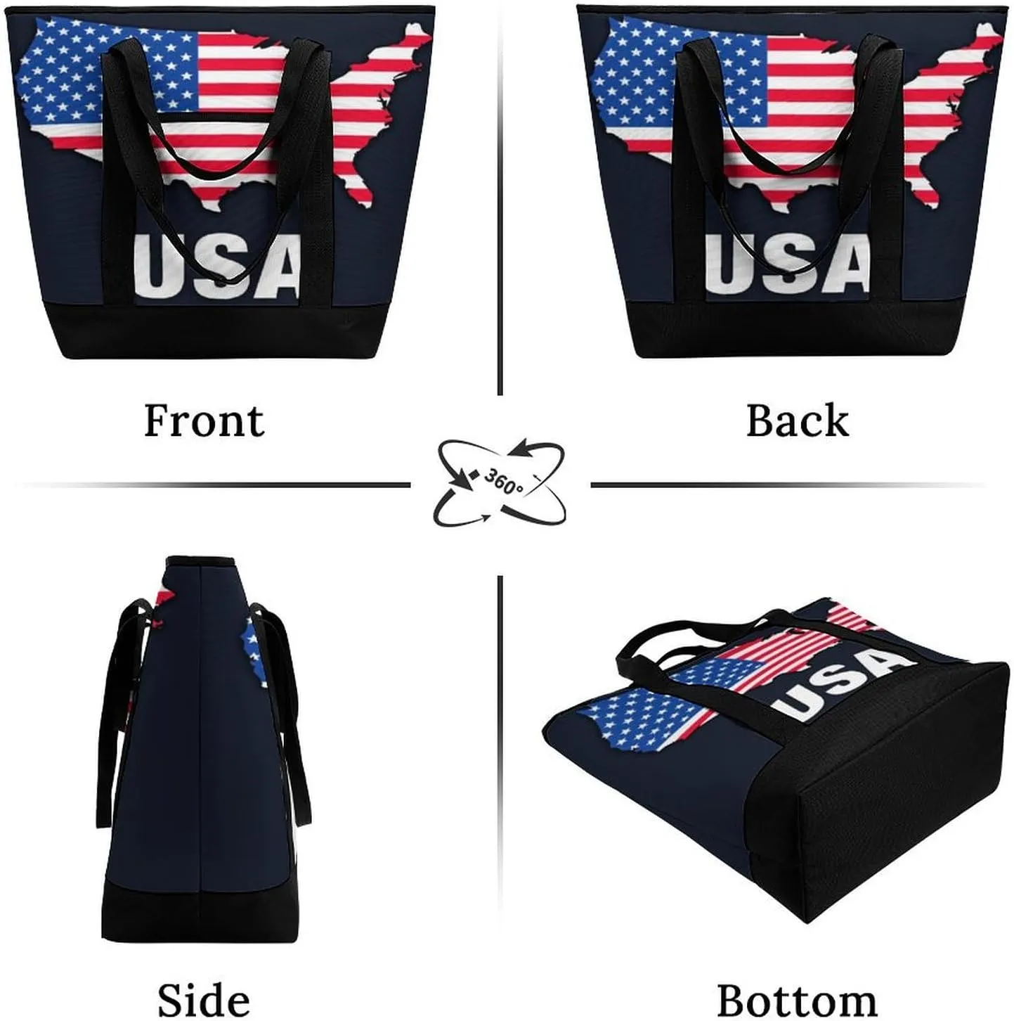 Fashionable Large Thermal Tote Bag Insulated Work/Commute Bag For Women & Men