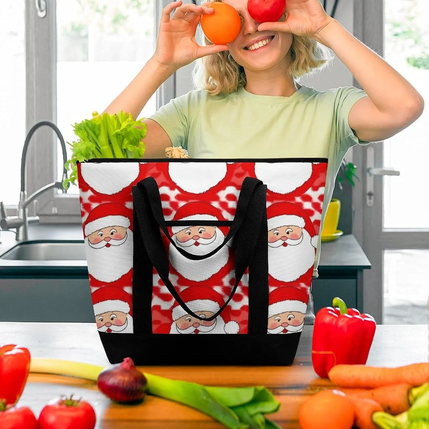 Fashionable Large Thermal Tote Bag Insulated Work/Commute Bag For Women & Men