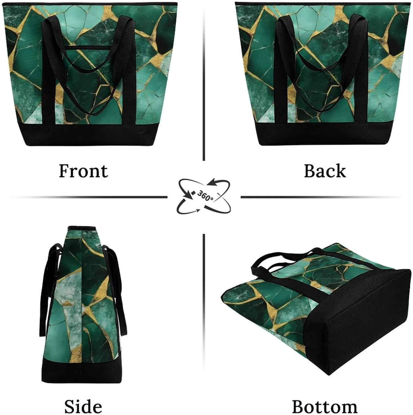 Fashionable Large Thermal Tote Bag Insulated Work/Commute Bag For Women & Men